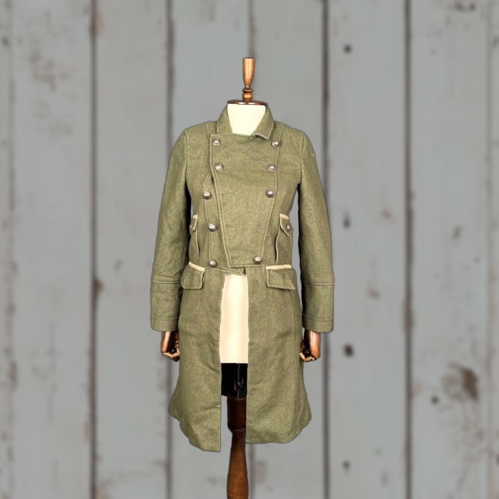 Pinko PINKO Coat Trench Olive Green Long Wool Lana 8 Womens Regular Size M / US 6-8 / IT 42-44 - 1 Thumbnail