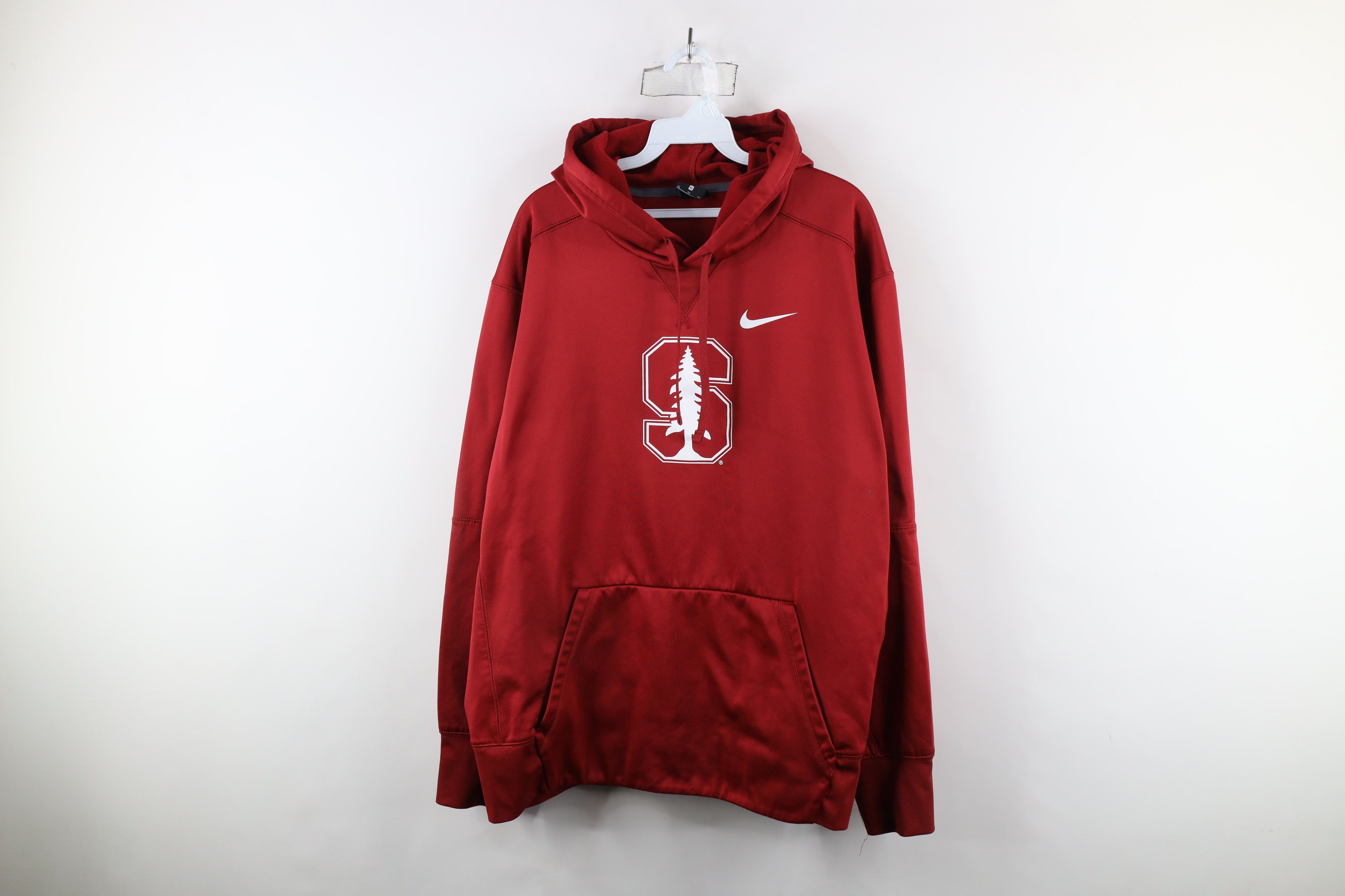 Nike × Vintage Nike Distressed Stanford University Hoodie Sweatshirt Red Size US XL / EU 56 / 4 - 1 Thumbnail