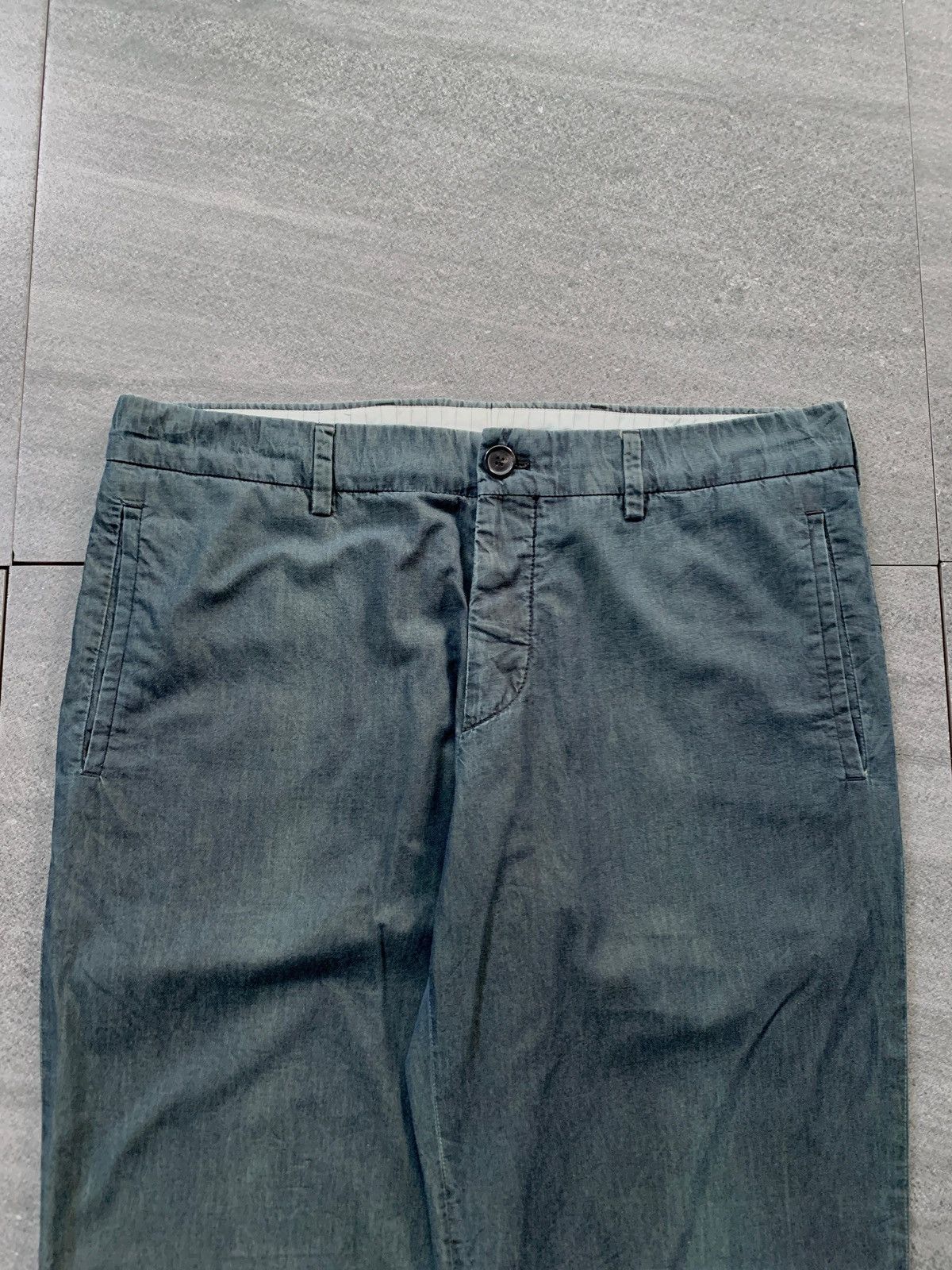 Prada FREE TAX! Washed Effect Loose Trousers Size US 33 - 2 Thumbnail