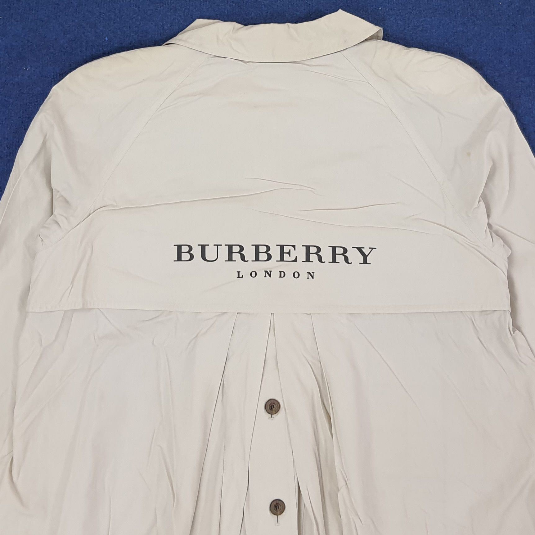 Burberry Vintage Burberrys Custom Logo Trench Jacket C246N4 Size L / US 10 / IT 46 - 2 Thumbnail
