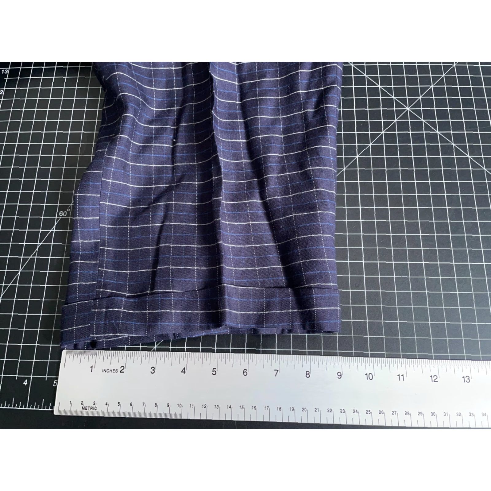 Polo Ralph Lauren VINTAGE Polo Ralph Lauren Wool Pleated Trousers Men 34 x 32 Blue Check Pants USA Made Size US S / EU 44-46 / 1 - 7 Thumbnail