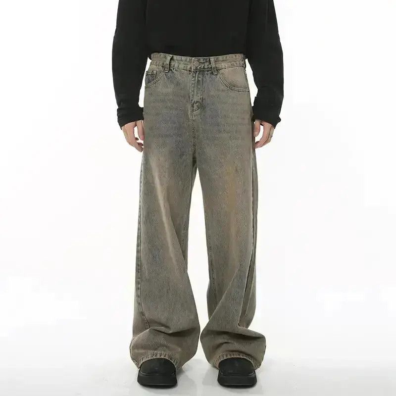 Japanese Brand Streetwear Washed Blue Wide Leg Jeans Trousers Y2k Size US 30 / EU 46 - 1 Thumbnail