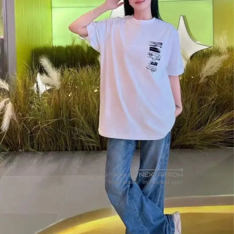 Dior Dior White Cotton Men's T-shirt . Size US S / EU 44-46 / 1 - 8 Thumbnail