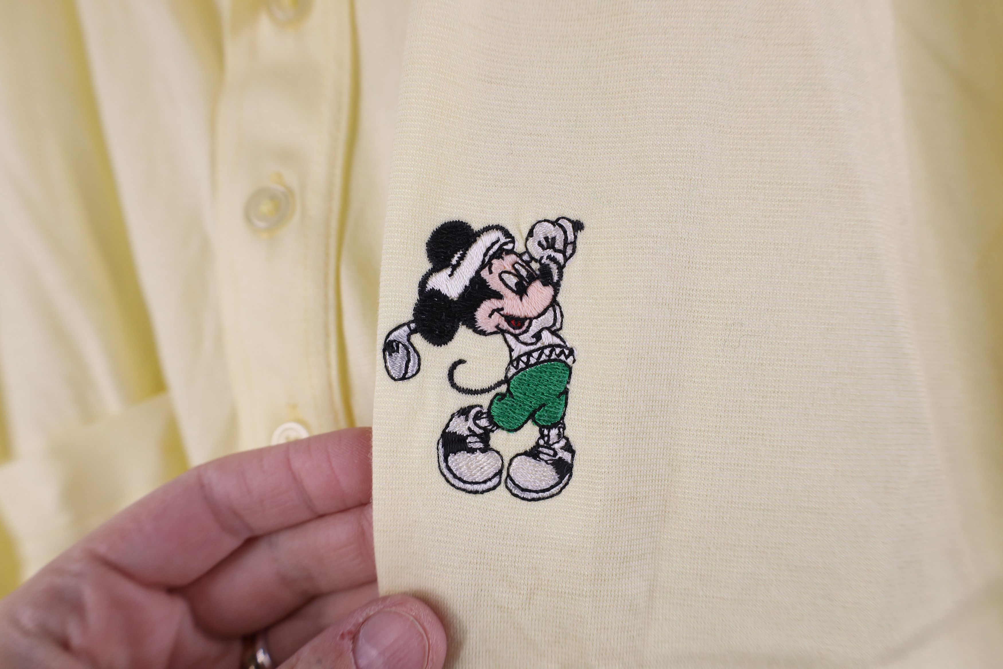 Disney Vintage 70s 80s Disney Mickey Mouse Golf Polo Shirt USA Size US XXL / EU 58 / 5 - 4 Thumbnail