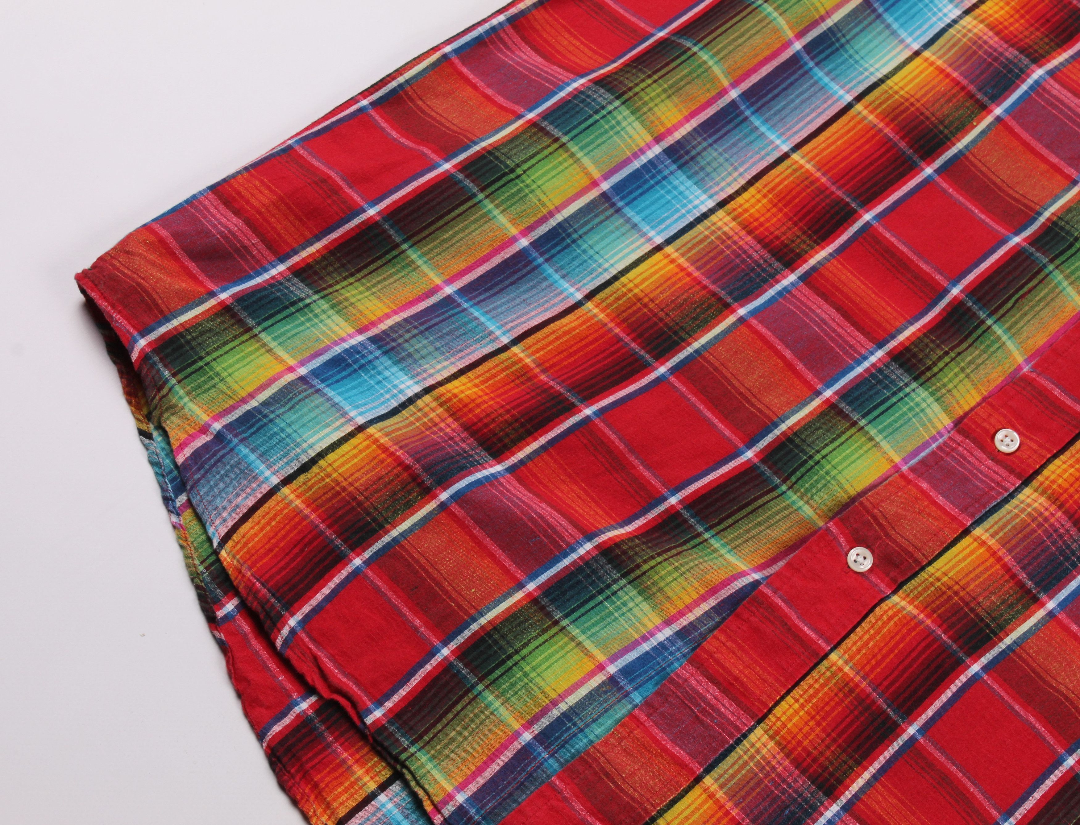 Ralph Lauren Ralph Lauren Linen Blend Rainbow Checkered Shirt Size US XL / EU 56 / 4 - 3 Thumbnail