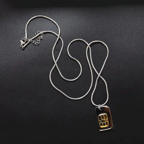 Japanese Brand × Jewelry Stainless Steel SIM Card Necklace Size ONE SIZE - 3 Thumbnail