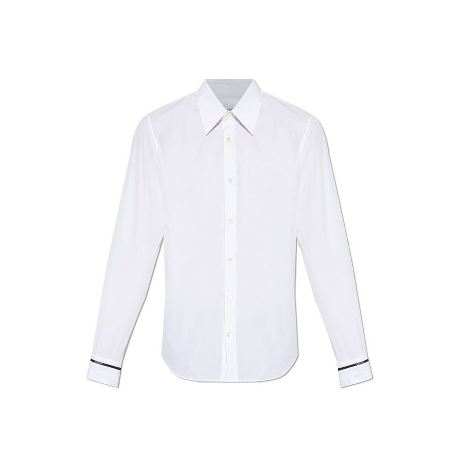 Alexander McQueen ALEXANDER MCQUEEN White Embroidered Shirt New & Authentic (M Size US S / EU 44-46 / 1 - 1 Preview