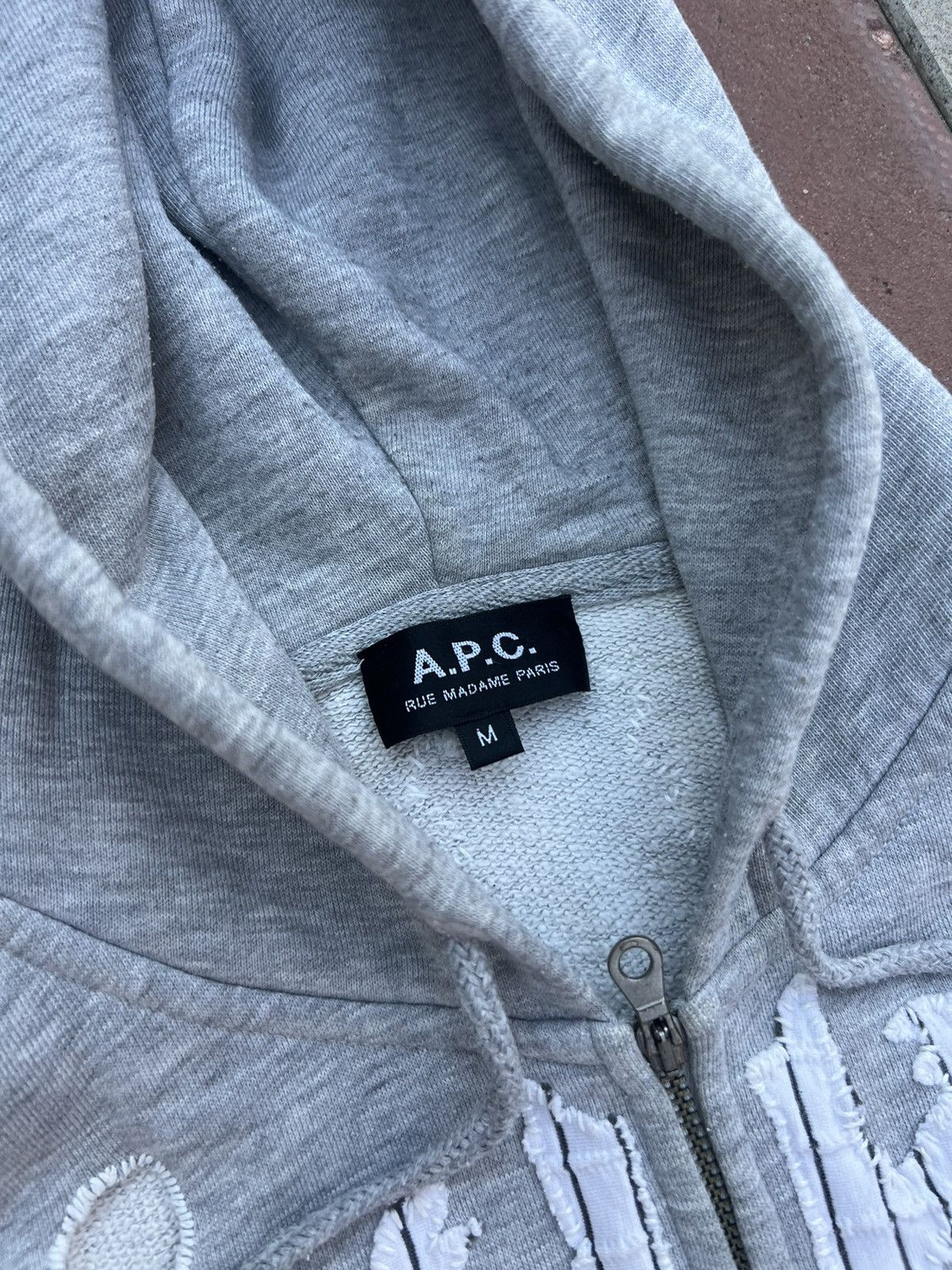 A.P.C. × Vintage A.P.C. Zip Up Hoodie Skeleton Bones Size US M / EU 48-50 / 2 - 7 Thumbnail