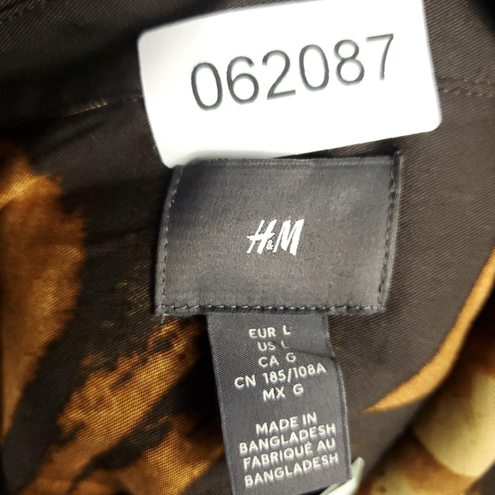 H&M H&M Mens Large Floral Hawaiian Button Up Shirt Lyocell Short Sleeve Pockets Size US L / EU 52-54 / 3 - 6 Thumbnail