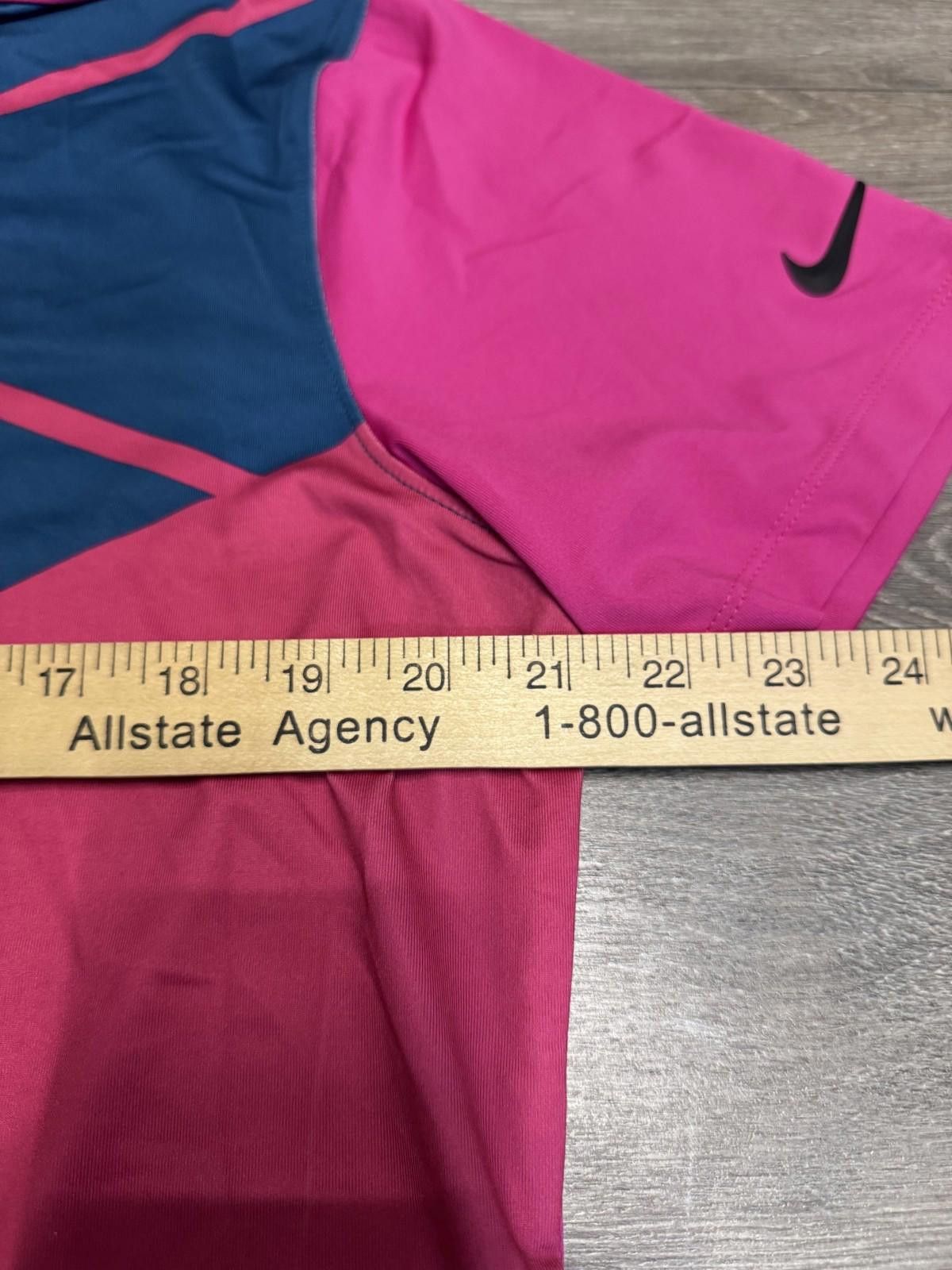 Nike Nike Golf Polo Shirt Mens Medium Pink Black Tour Performance Size US M / EU 48-50 / 2 - 8 Thumbnail