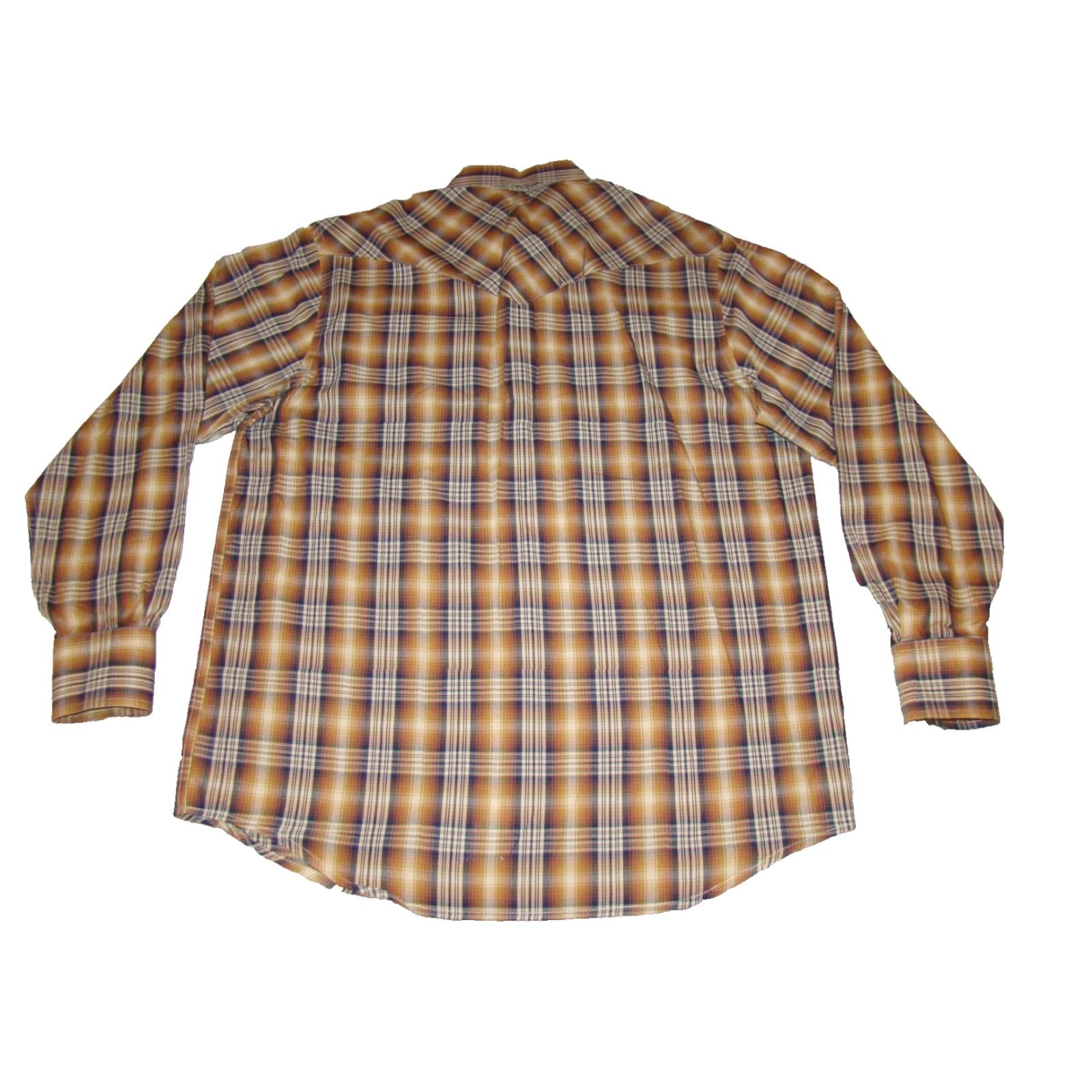 Pendleton Pendleton Frontier Mens Small Brown Plaid Pearl Snap Long Sleeve Western Shirt Size US S / EU 44-46 / 1 - 5 Thumbnail