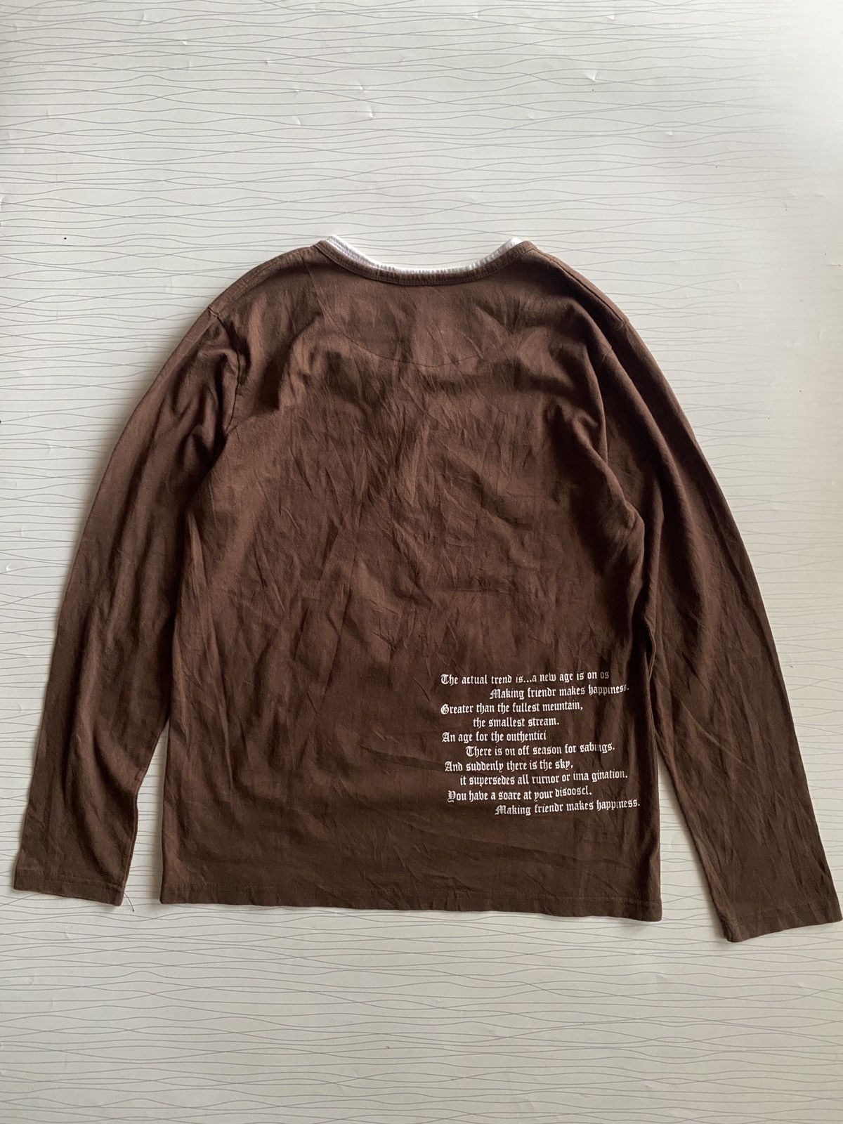 KMRii Japanese Hear The Pulse Double Layer Tee Size US L / EU 52-54 / 3 - 12 Thumbnail