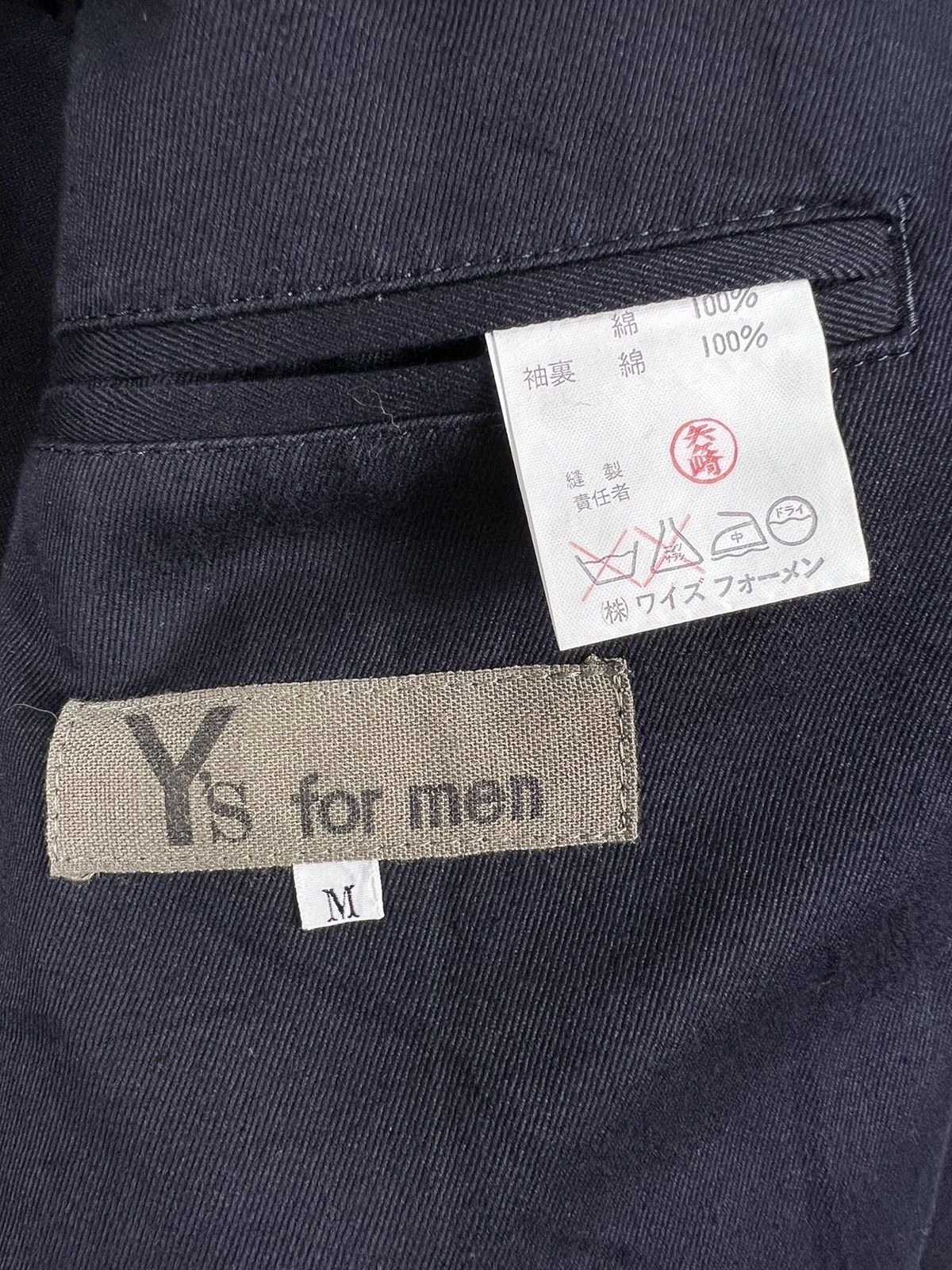 Yohji Yamamoto 🔥 VINTAGE Y's For Men JACKET - M Size US M / EU 48-50 / 2 - 9 Thumbnail