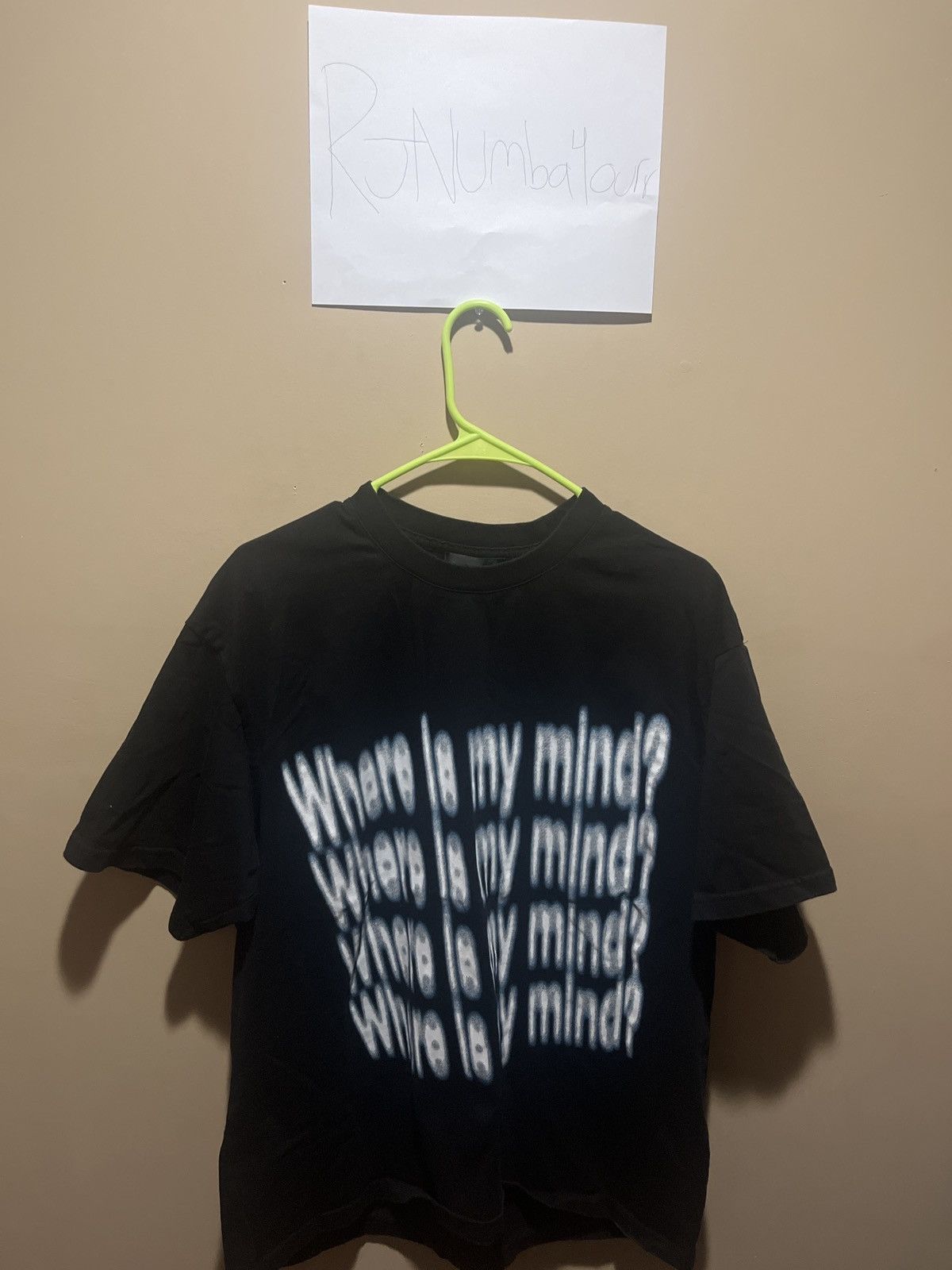 Designer × Rta RtA Colin Black “WHERE IS MY MIND” tee Size US XS / EU 42 / 0 - 3 Thumbnail