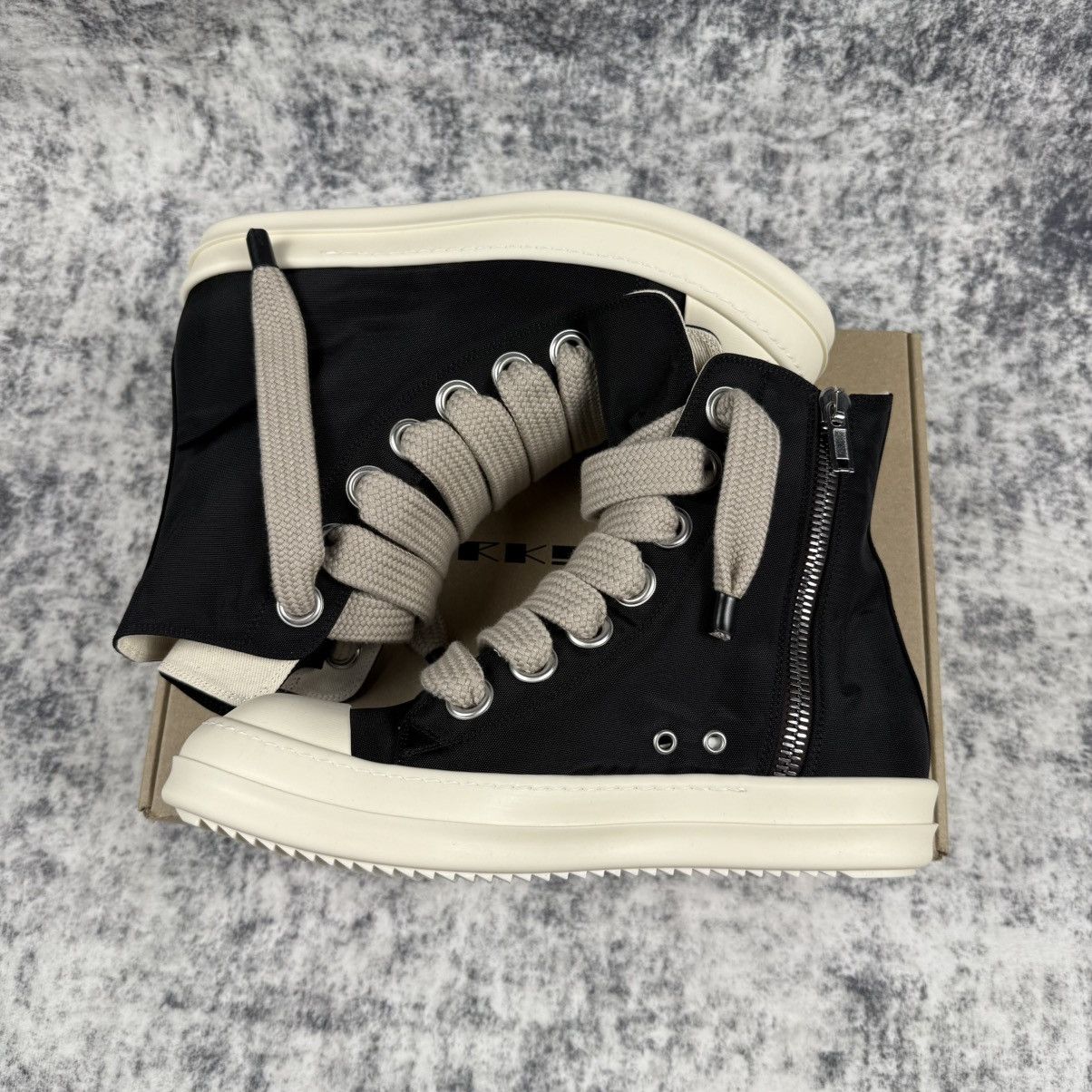 Rick Owens Rick Owens DRKSHDW Canvas High JumboLace ‘Black’ Shoes Size US 10 / EU 43 - 2 Thumbnail