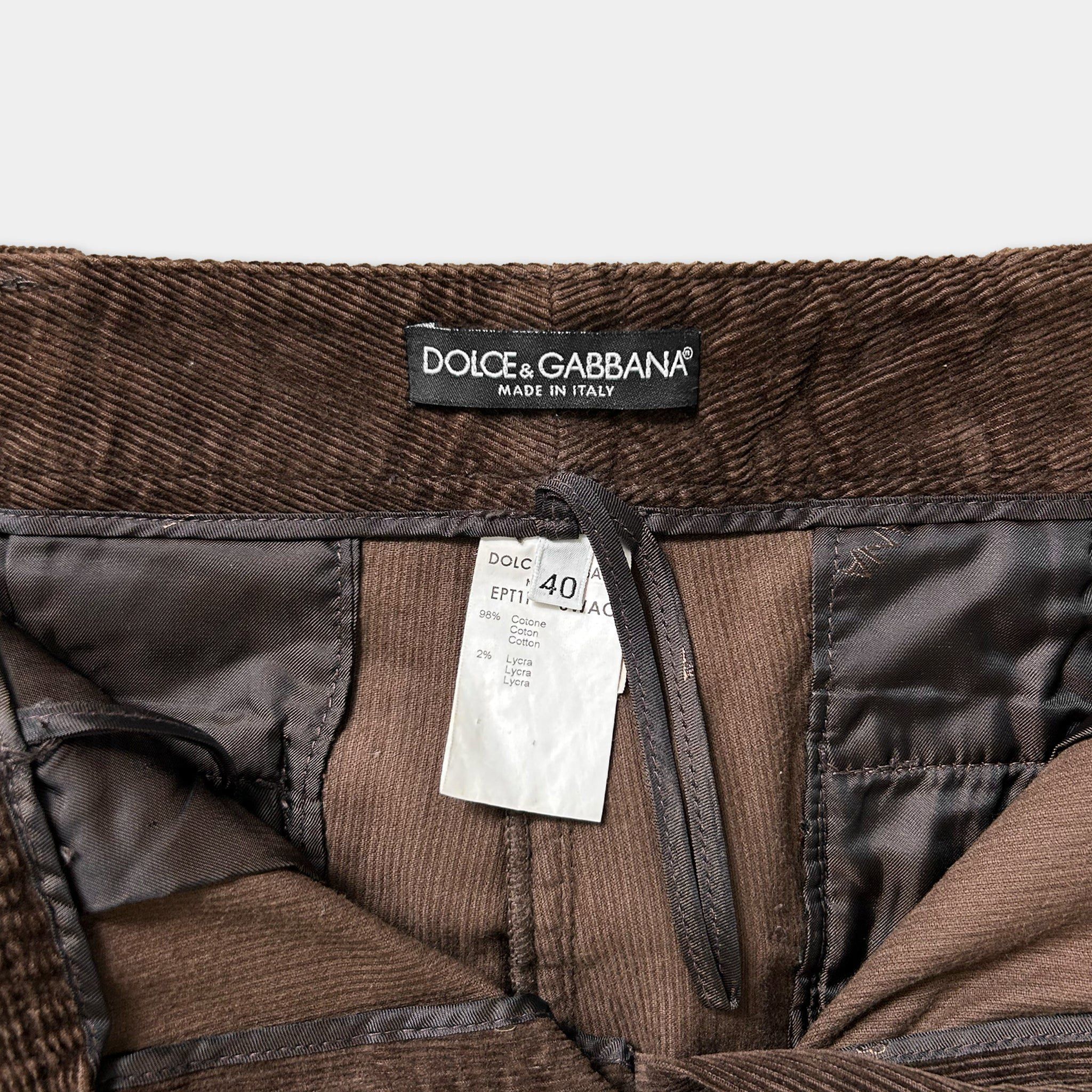 Dolce & Gabbana Dolce & Gabbana Brown Corduroy Pants Size US 30 / EU 46 - 3 Thumbnail