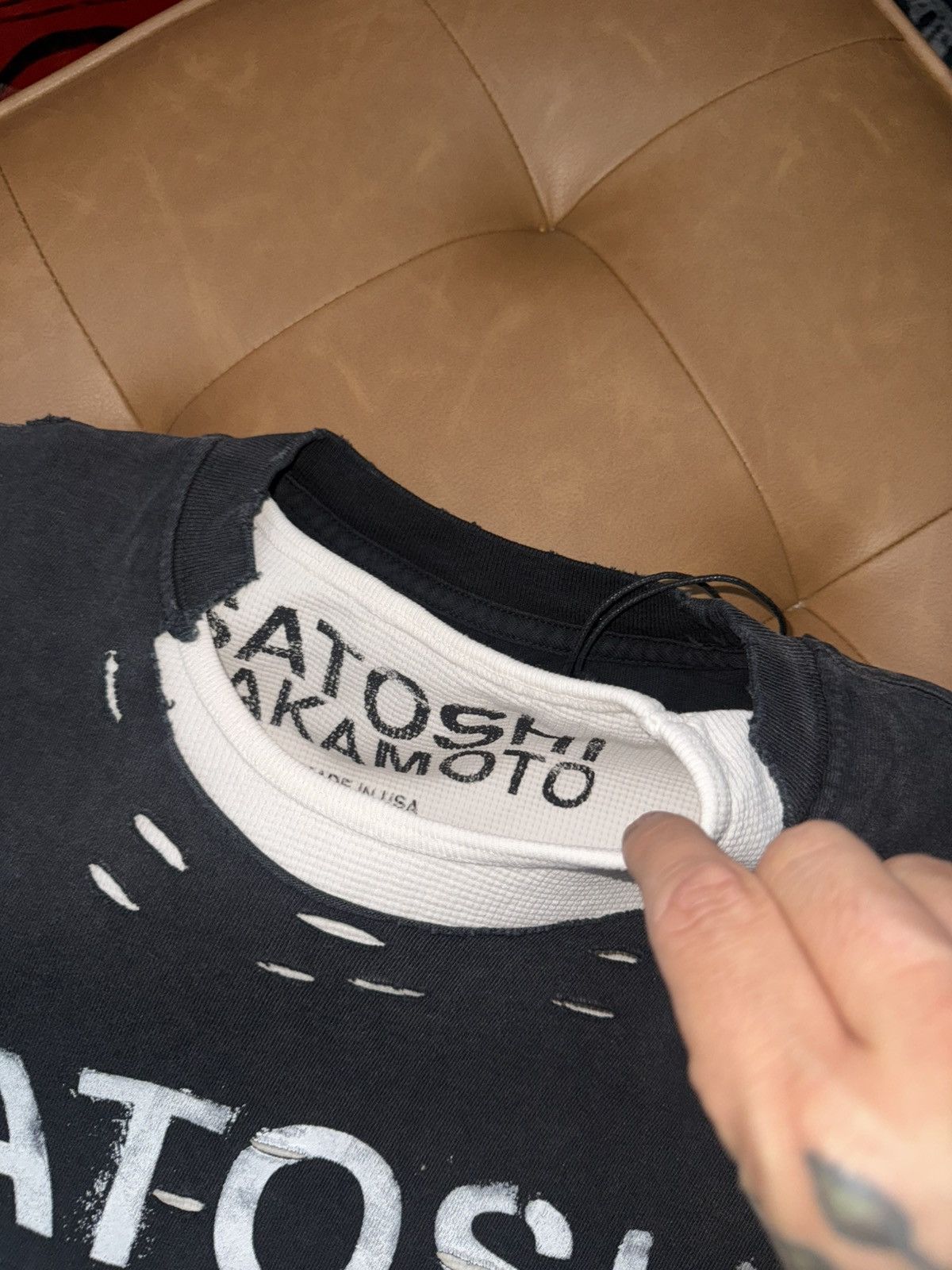 Satoshi Nakamoto Satoshi nakamoto double layered thermal t shirt Size US L / EU 52-54 / 3 - 4 Thumbnail