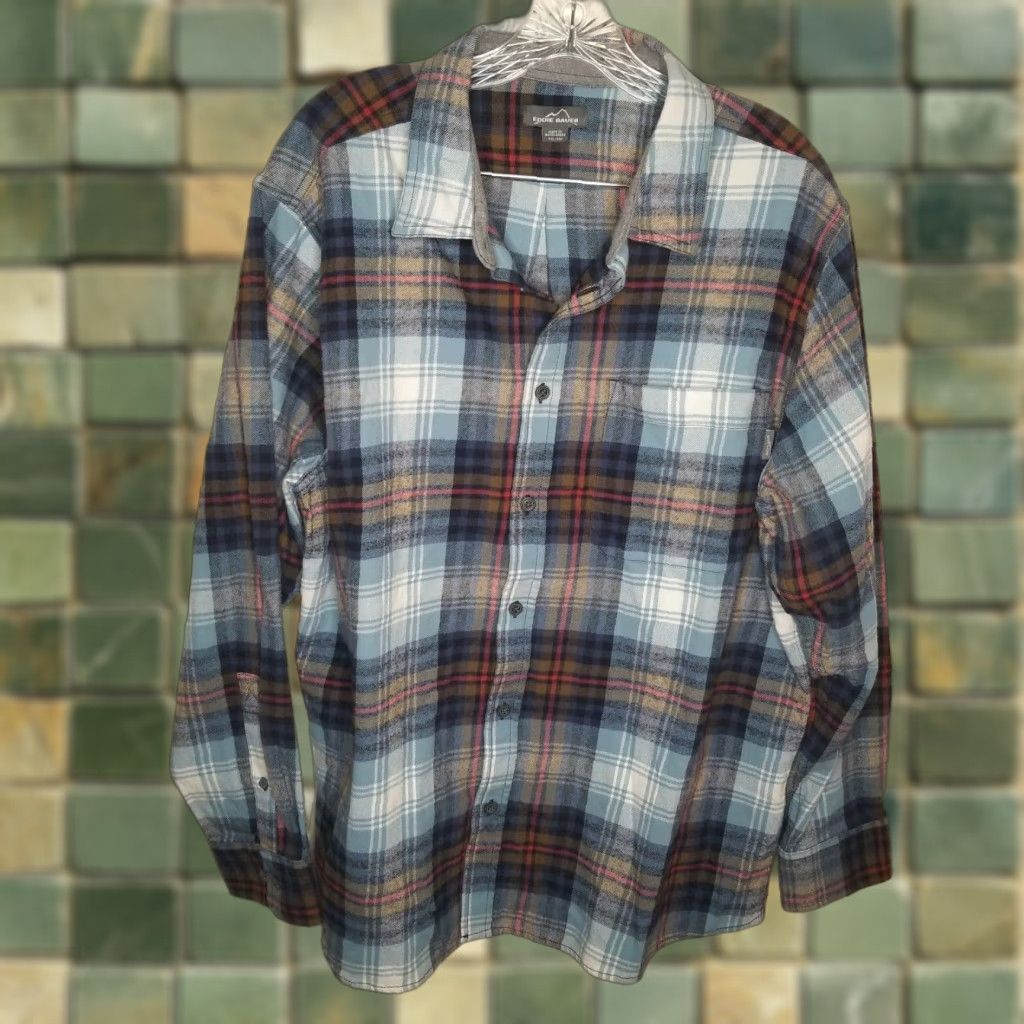 Eddie Bauer Eddie Bauer Shirt Men Clothes Plaid Flannel Button-Up 2XL Multicolor Long Sleeve Mens Size US XXL / EU 58 / 5 - 1 Thumbnail