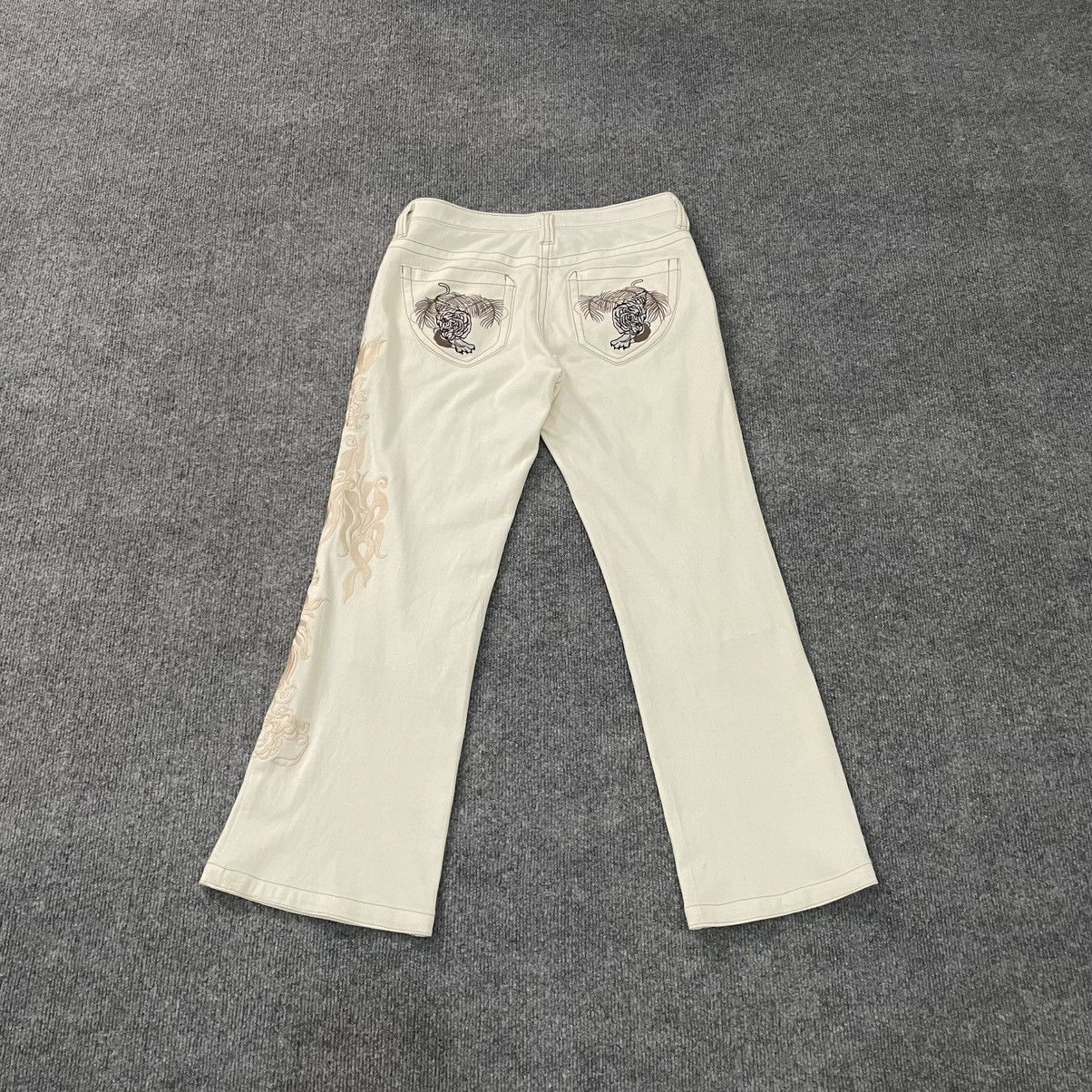 Karakuri Tamashii Womens Flare Pants Dragon Embroidery Karakuri Tamashi Style Size 30" / US 8 / IT 44 - 13 Thumbnail
