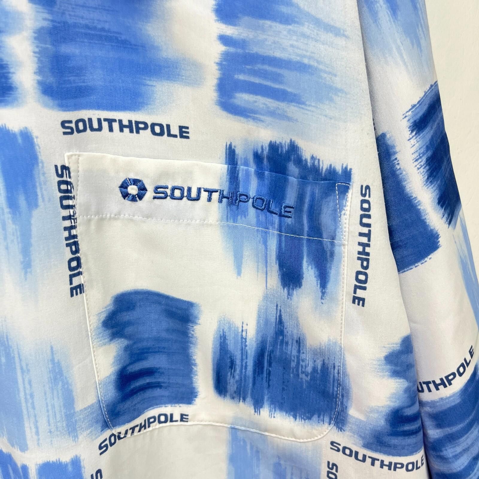Southpole Vintage Southpole Y2K Button-Up Short Sleeve Shirt XL Skater Size US XL / EU 56 / 4 - 2 Thumbnail