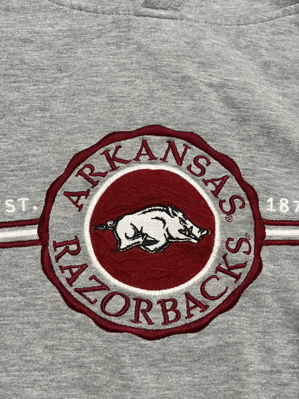 Vintage Crable Sportswear Arkansas Razorbacks Vintage Hoodie XXL Size US XXL / EU 58 / 5 - 2 Thumbnail
