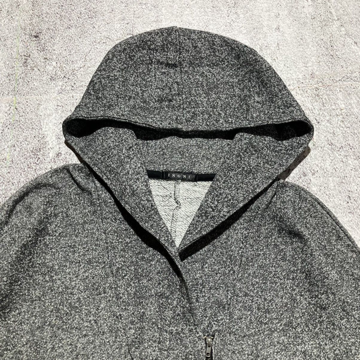 Japanese Brand 2000s Igni Knitted Ziphoodie Beauty Beast Lgb Charcoal Size US XL / EU 56 / 4 - 7 Thumbnail