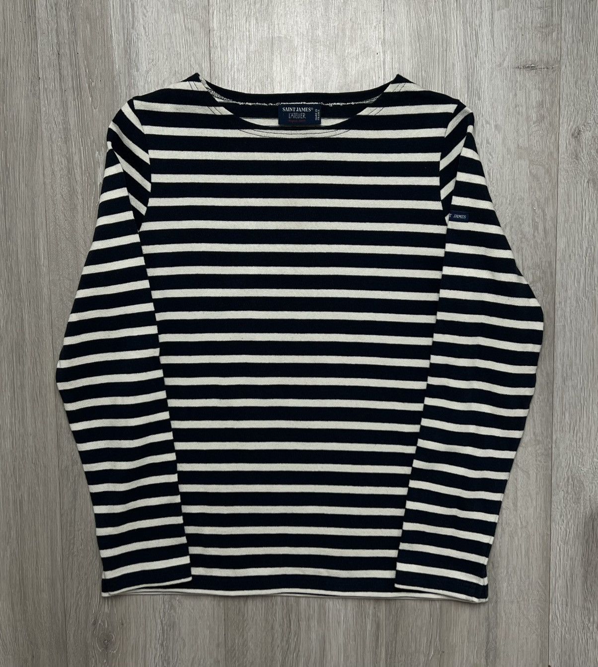 Saint James Saint James Striped Long Sleeve Jean Paul 1 Vibe Kurt Cobain Size S / US 4 / IT 40 - 2 Thumbnail