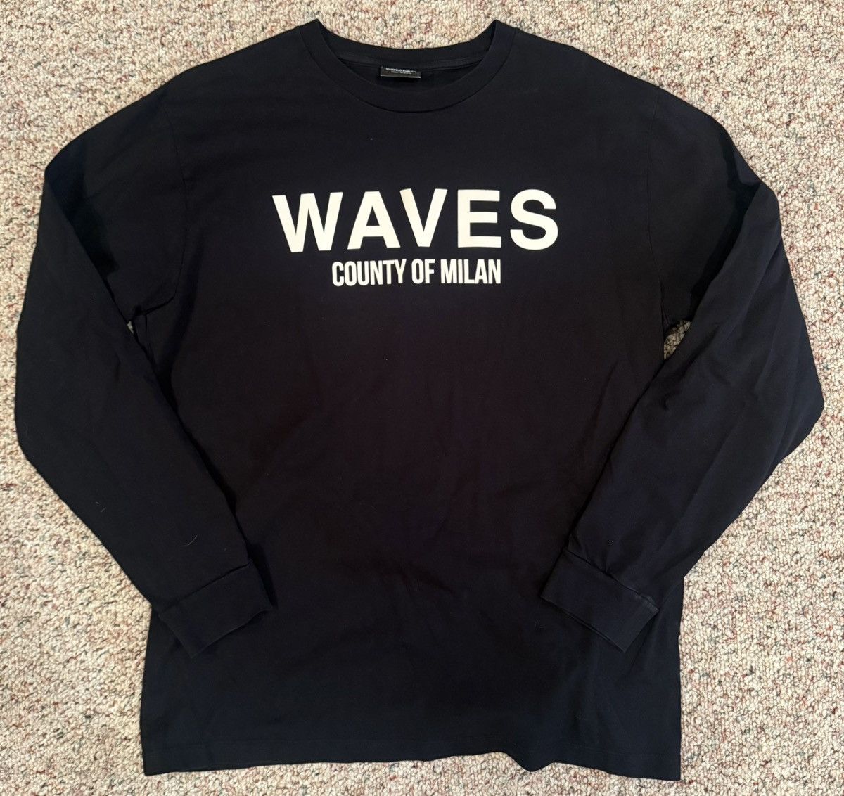 Marcelo Burlon Marcelo Burlon Waves Long Sleeve Shirt Size US S / EU 44-46 / 1 - 1 Thumbnail