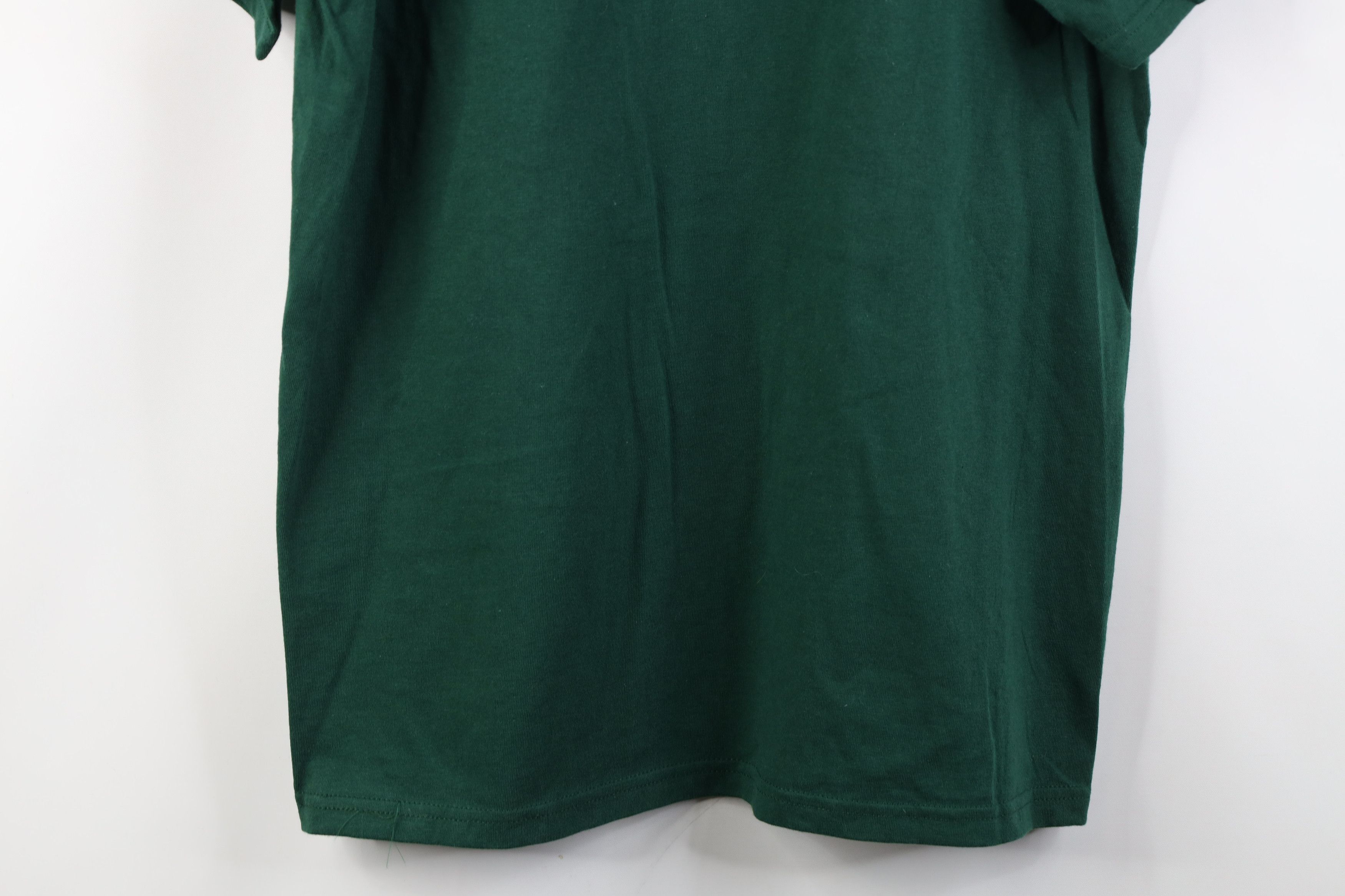 Vintage Vintage 90s Streetwear Blank Short Sleeve T-Shirt Green Size US M / EU 48-50 / 2 - 11 Thumbnail