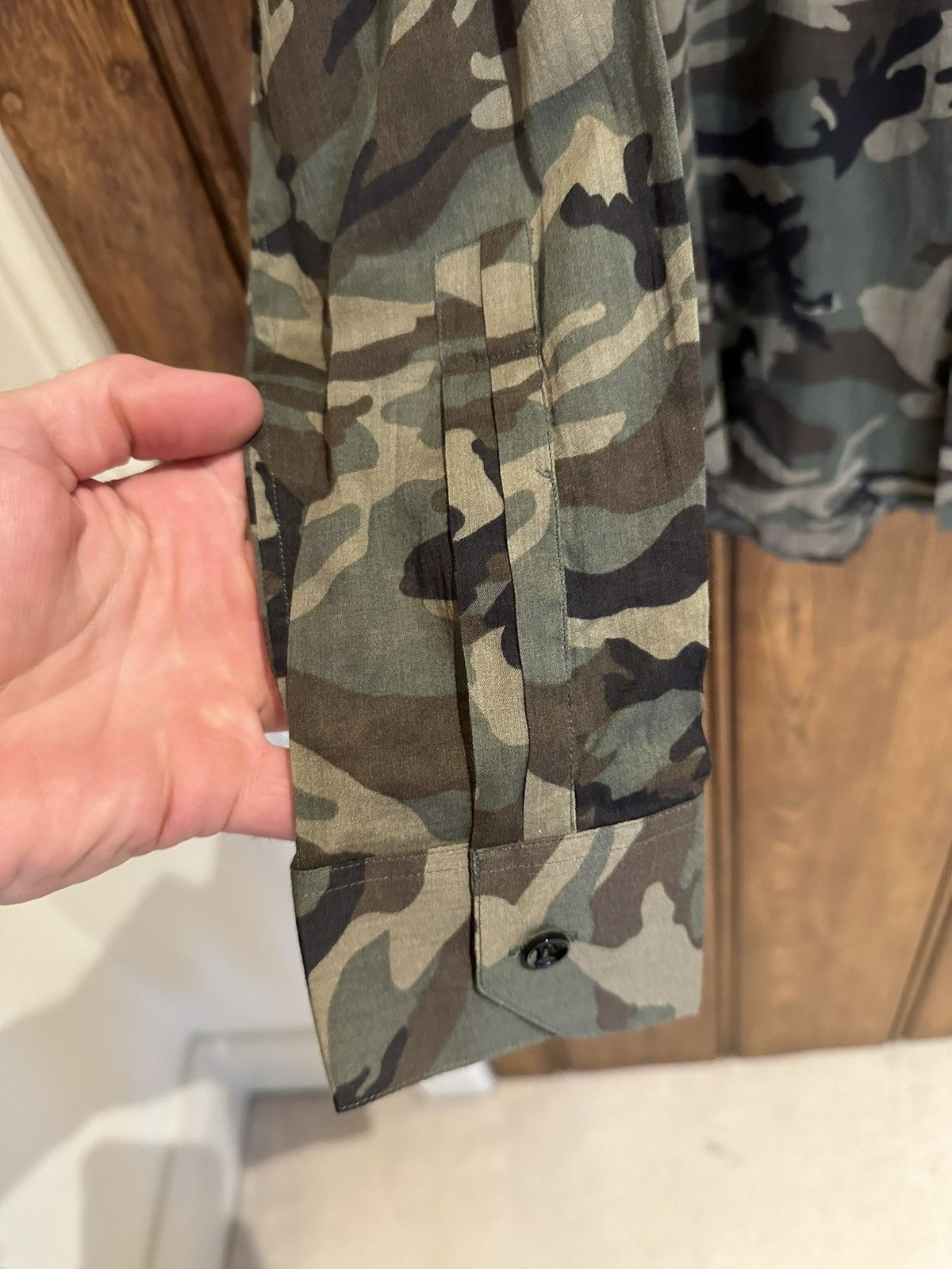 Saint Laurent Paris SS16 Saint Laurent camouflage camo shirt 😍 38 Size US M / EU 48-50 / 2 - 14 Thumbnail