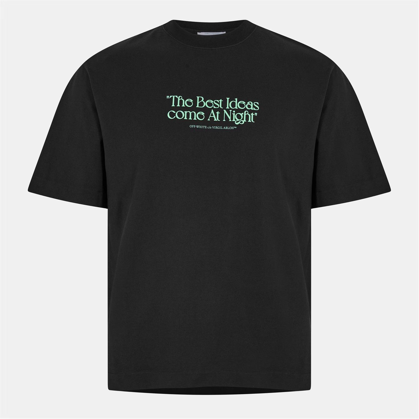 Off-White o1g2r1mq0226 Best Ideas Crew Neck T-Shirt In Black Size US M / EU 48-50 / 2 - 1 Thumbnail