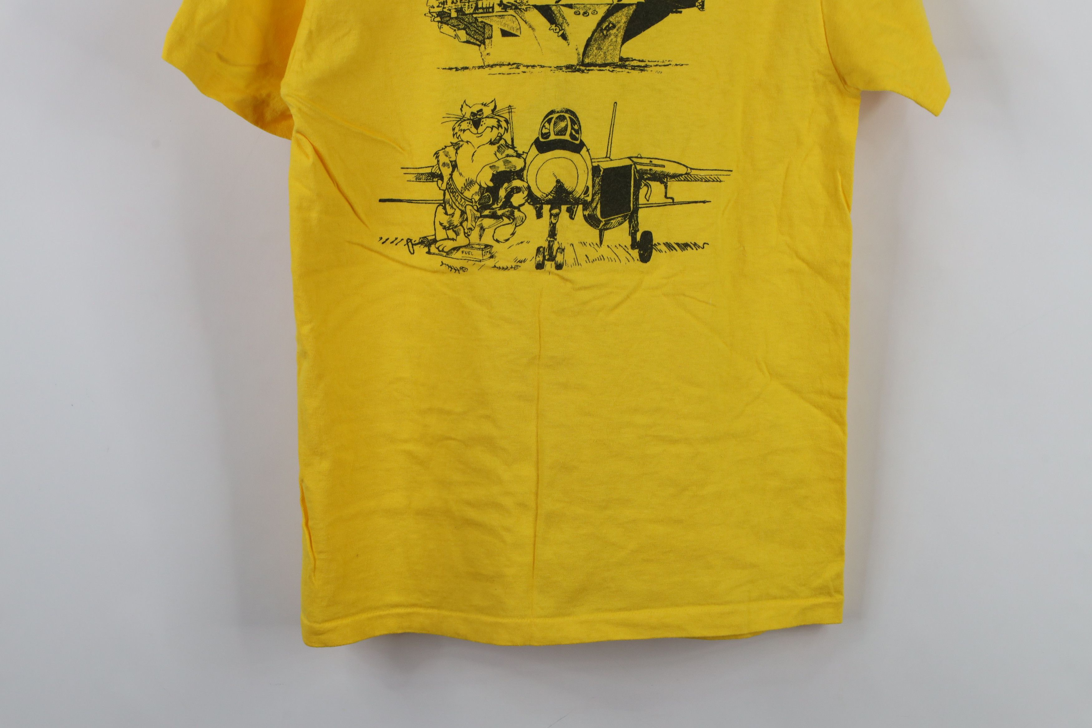 Vintage Vintage 70s 80s 142 F14 Jet Ghostriders Military T-Shirt USA Size US S / EU 44-46 / 1 - 13 Thumbnail