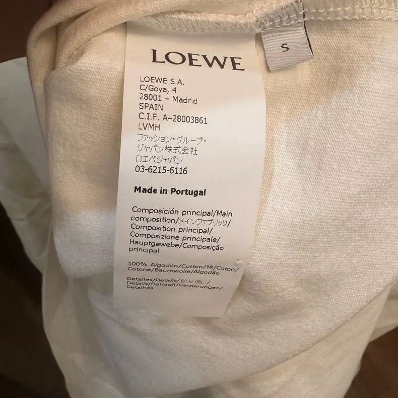Loewe LOEWE Cotton color-matched letter logo round neck T-shirt Size S / US 4 / IT 40 - 3 Thumbnail