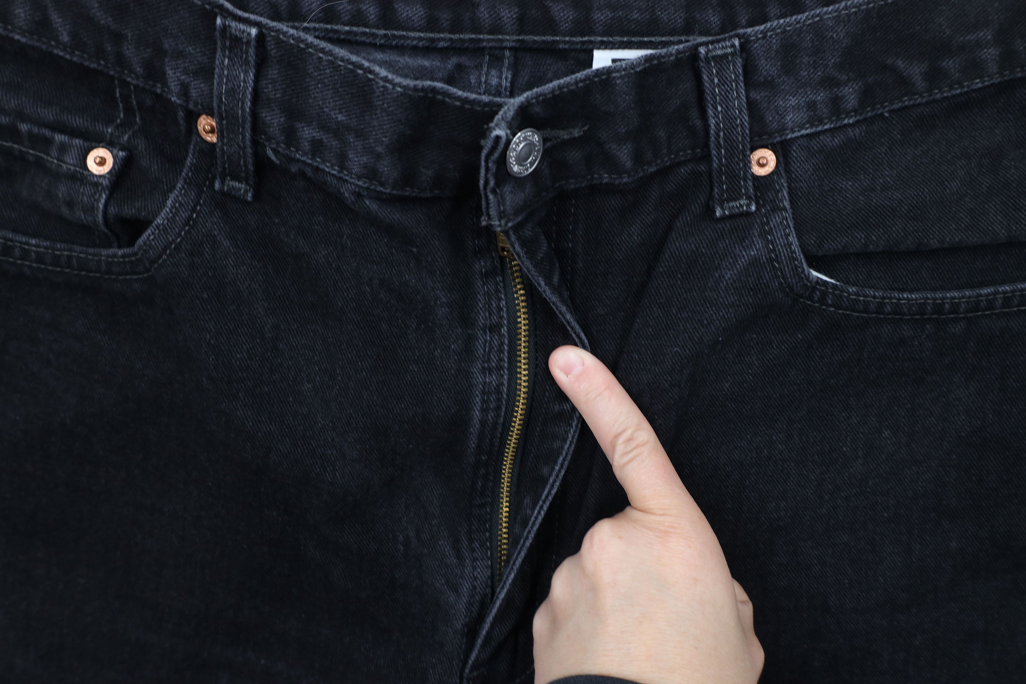 Levi's × Vintage Vintage 90s Levis 550 Relaxed Fit Denim Jeans Black Cotton Size US 38 / EU 54 - 5 Thumbnail