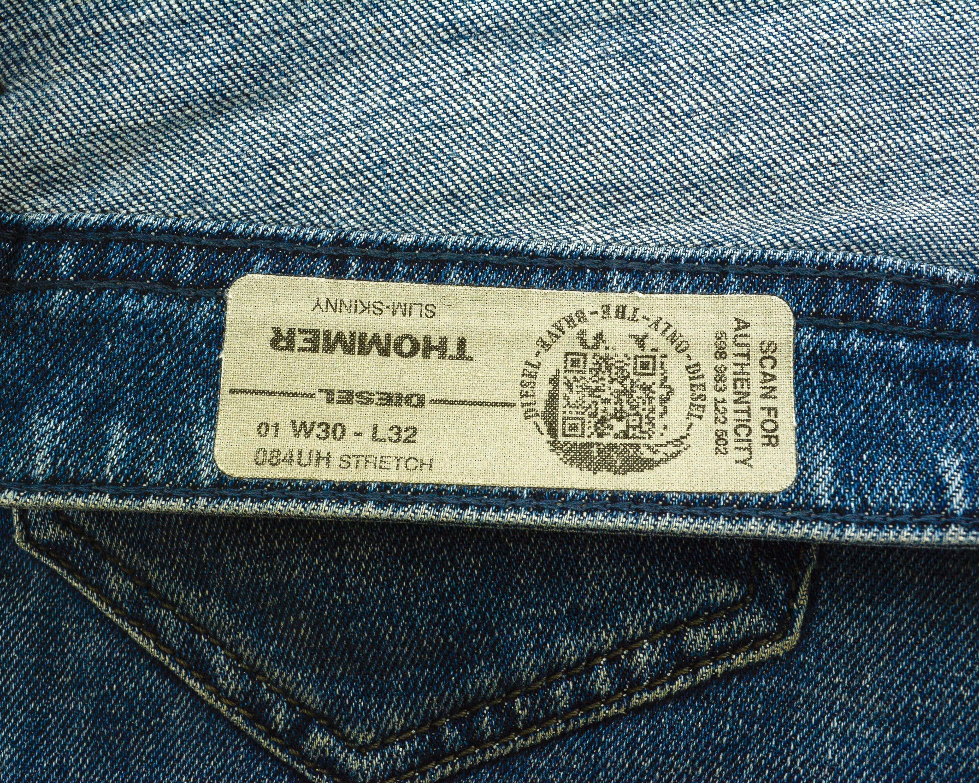 Diesel Thommer W30 L32 Slim Fit Skinny Leg Jeans Denim Pants Size US 30 / EU 46 - 7 Thumbnail