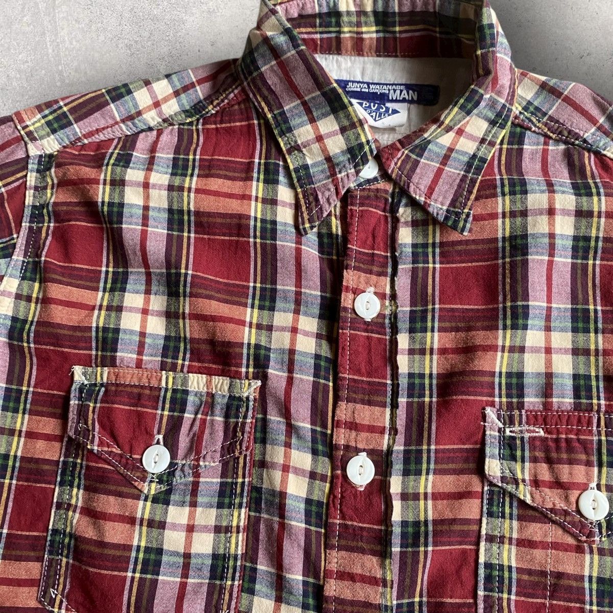 Junya Watanabe 2005 Junya Watanabe Post O’Alls Plaid Shirt Size US S / EU 44-46 / 1 - 1 Thumbnail