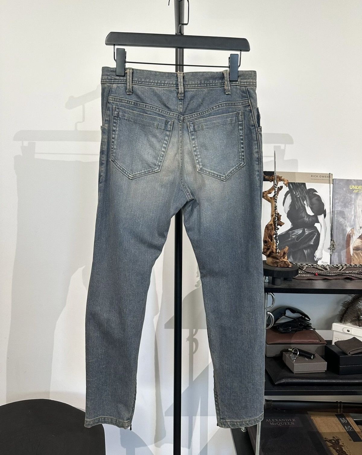 Julius Julius_7 Double-Knee Distressed Washed Jeans Size US 29 - 2 Thumbnail