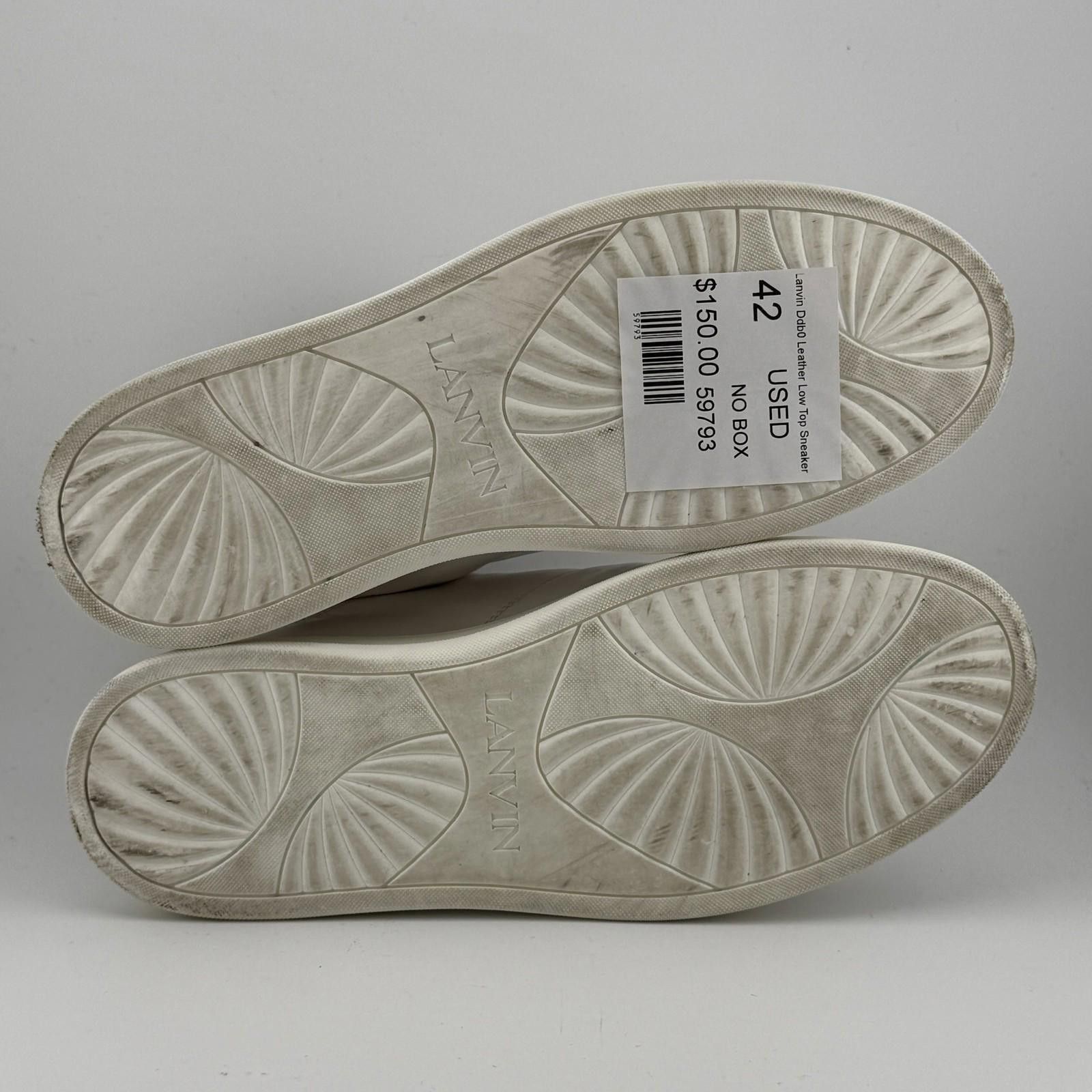 Lanvin Lanvin Ddb0 Leather Low Top Sneaker Size US 7.5 / IT 37.5 - 7 Thumbnail