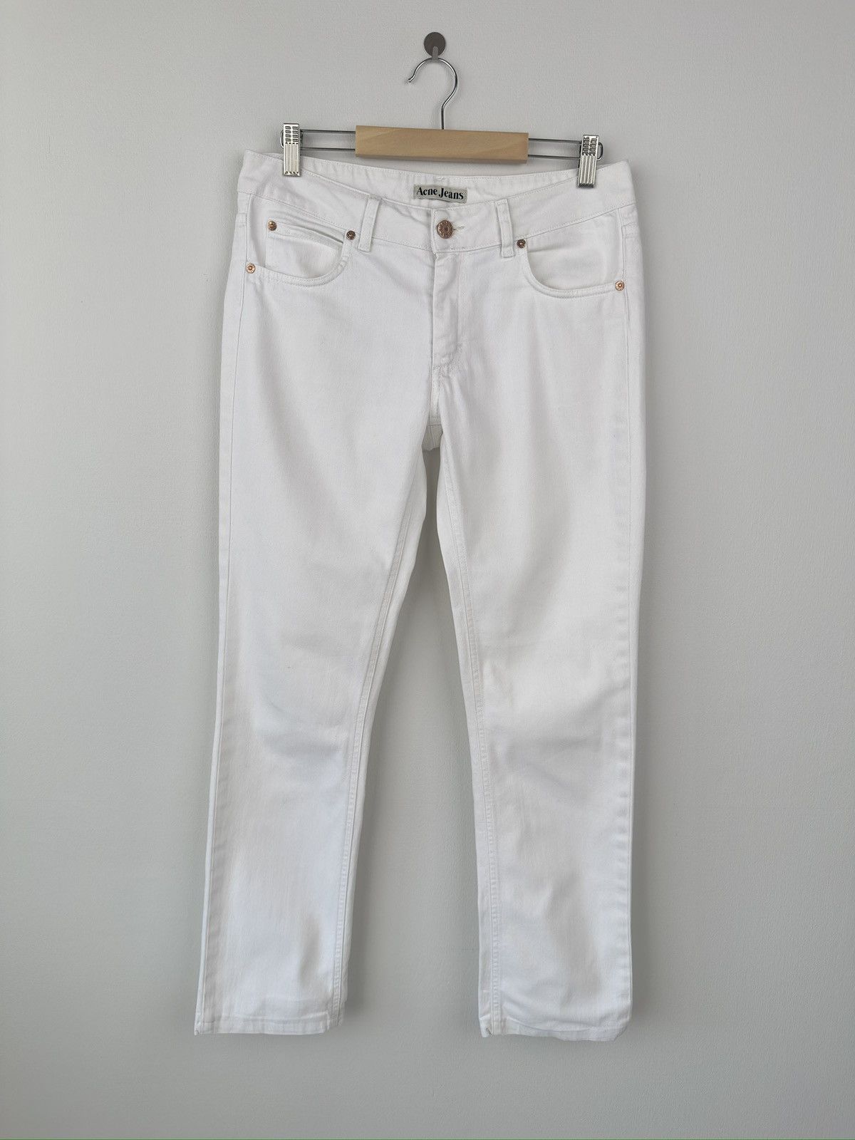 Acne Studios ACNE STUDIOS Hex White Denim Pants Jeans 30/34 Size US 30 / EU 46 - 1 Thumbnail