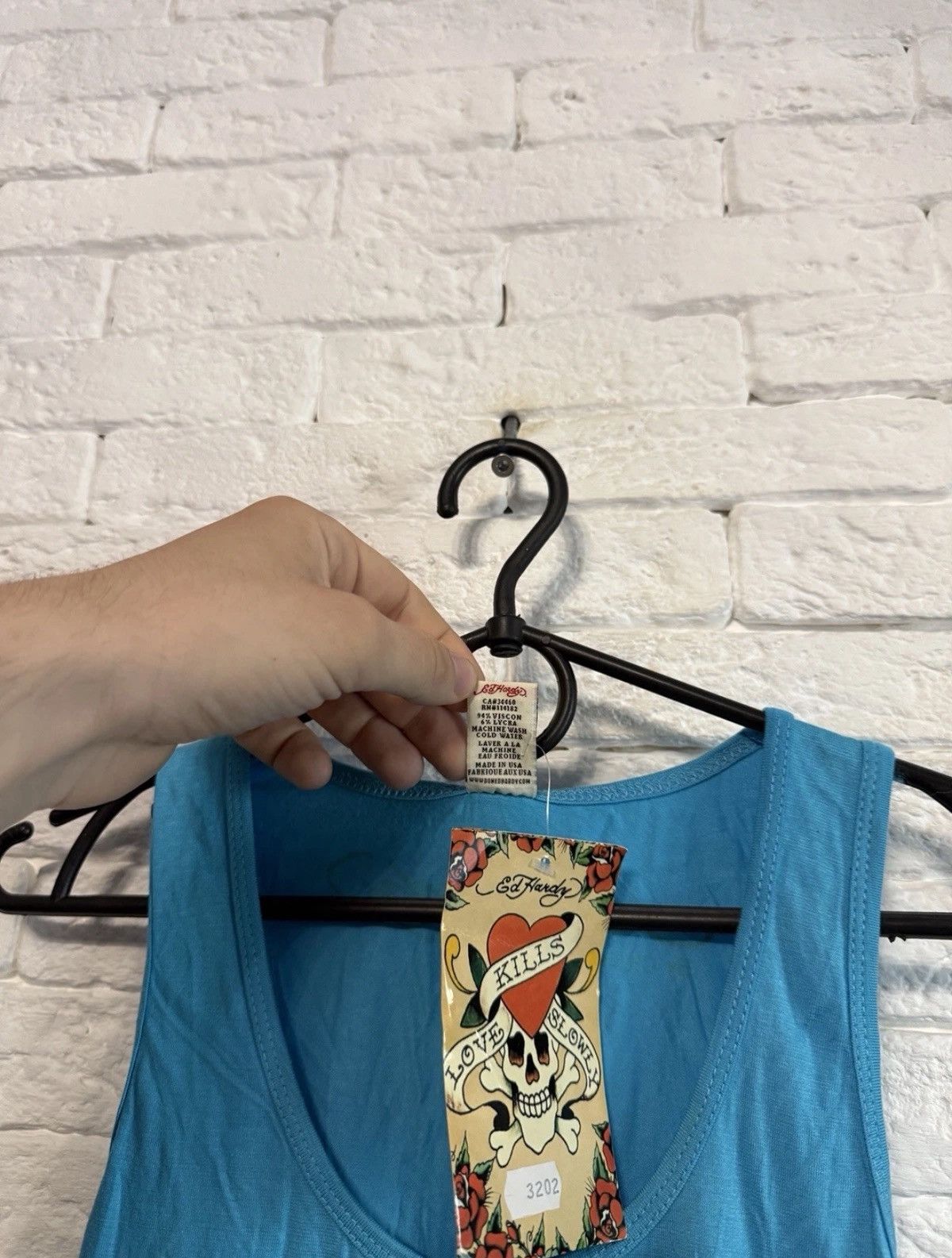 Ed Hardy Ed Hardy By Christian Audigier Brand New Woman Tank Top Y2K Size M / US 6-8 / IT 42-44 - 4 Thumbnail