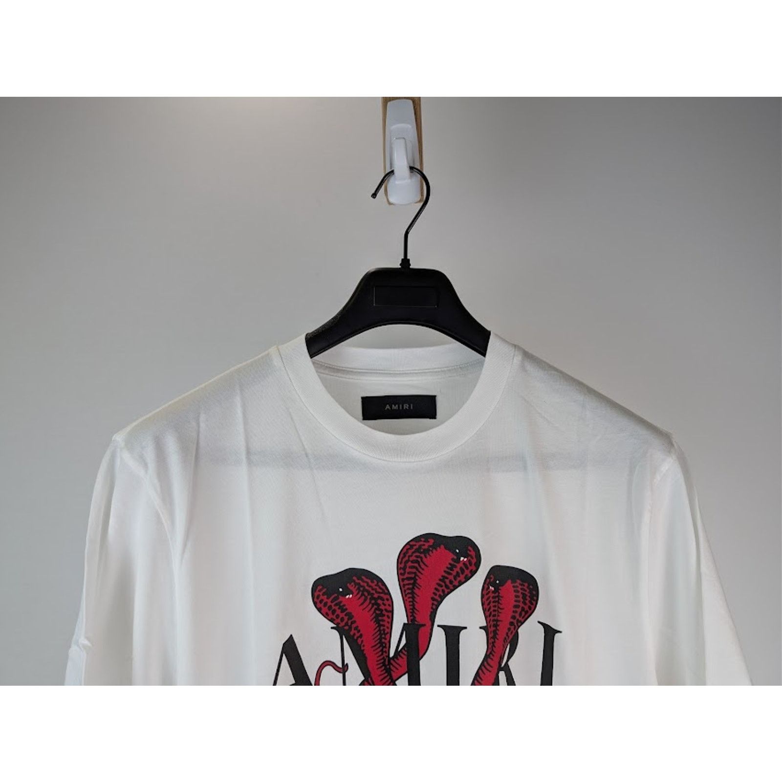 Amiri o1rshd1 Q:2 / Poison Snake Graphic Print T-Shirt White / Red Size US XL / EU 56 / 4 - 3 Thumbnail
