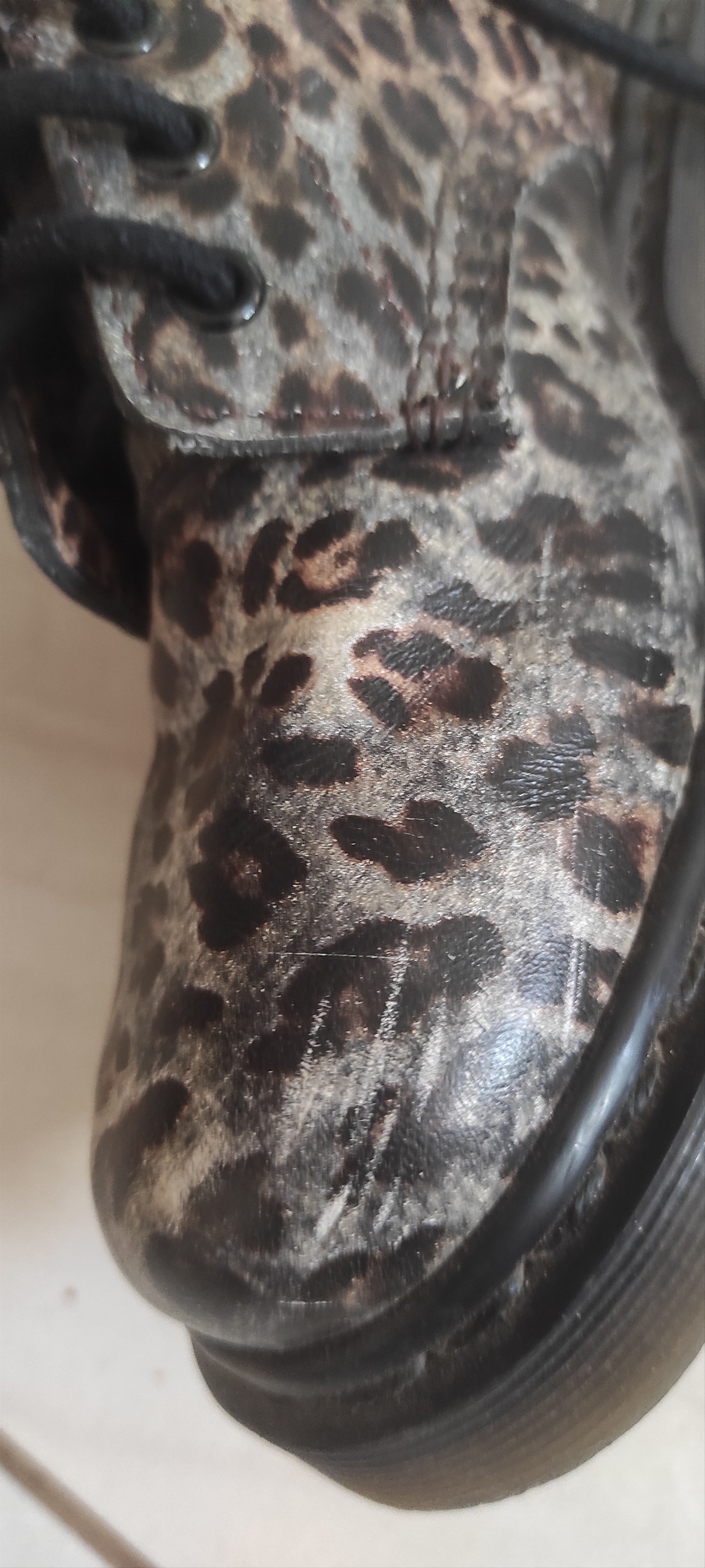Dr. Martens Vintage Dr. Martens 14610 Leopard Print 10-Eye Boots Size US 7 / IT 37 - 8 Thumbnail