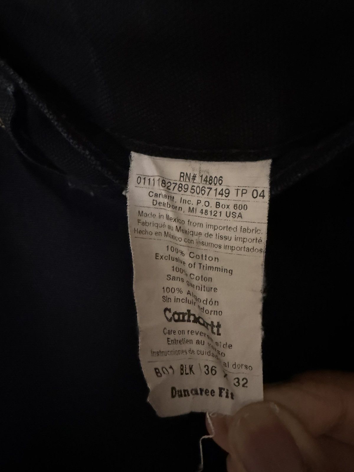 Carhartt Vintage Black Carhartt Double Knees Size US 36 / EU 52 - 5 Thumbnail