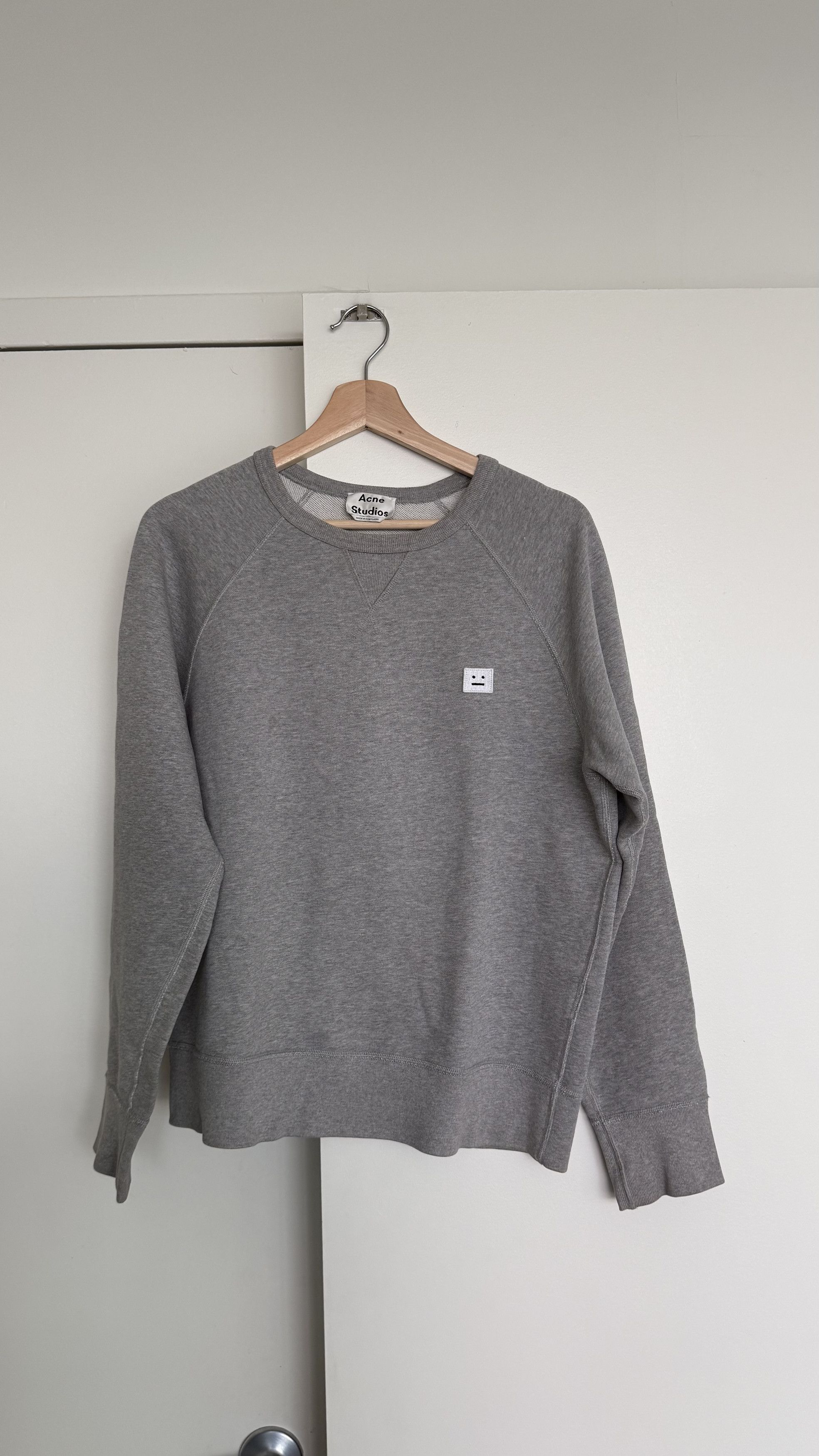 Acne Studios Face College Crewneck | Grailed