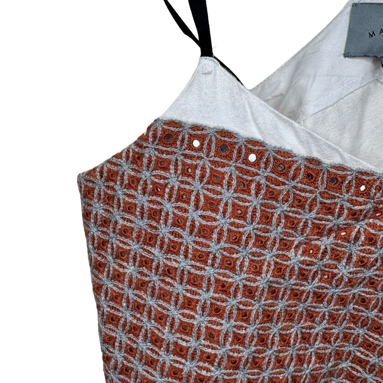 Other MAIYET Embellished Cotton Blend Cut Out Top Size 36 Size S / US 4 / IT 40 - 8 Thumbnail