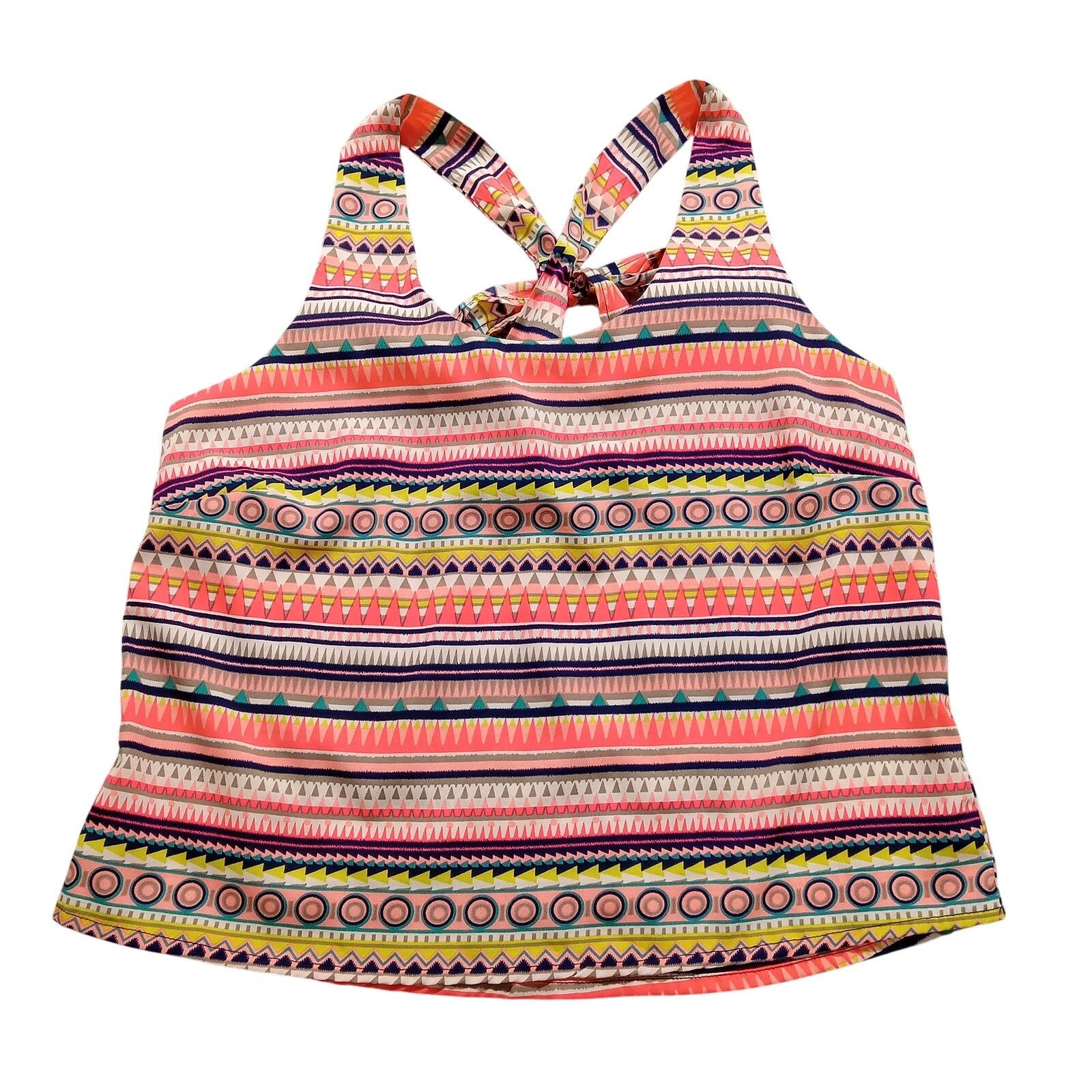 & Other Stories Charlotte Russe Halter Top S Women's Tie Aztec Neon Size XXL / US 16-18 / IT 52-54 - 1 Thumbnail