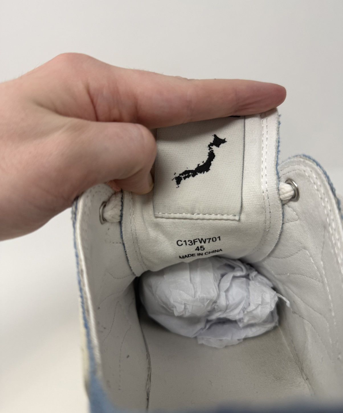 Amiri Amiri x Maison Mihara Yasuhiro Bones Petrson OG Sole Sneaker Size US 12 / EU 45 - 7 Thumbnail