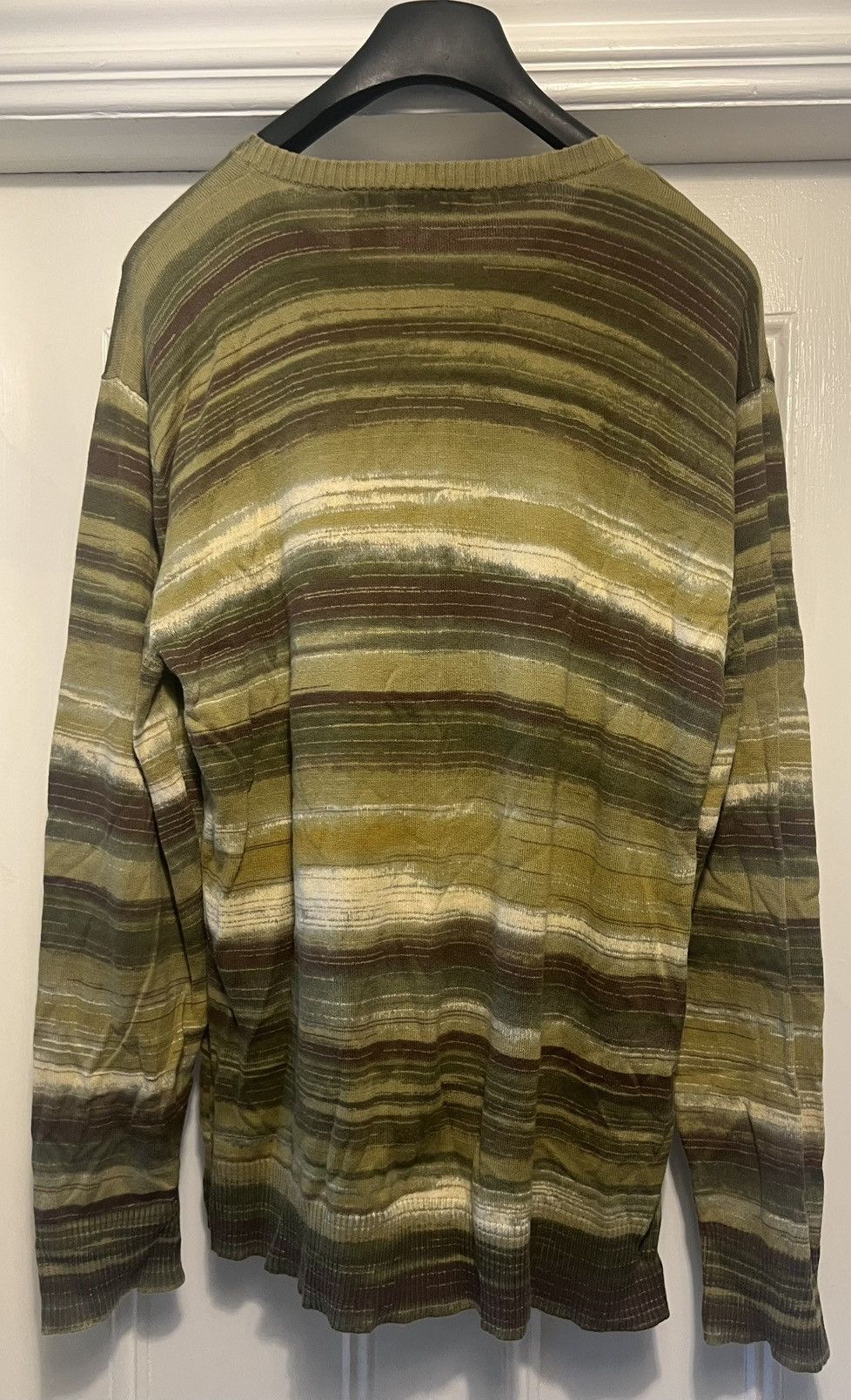 DKNY Authentic DKNY Jeans cotton sweater multi-striped green XXL Size US XXL / EU 58 / 5 - 4 Thumbnail