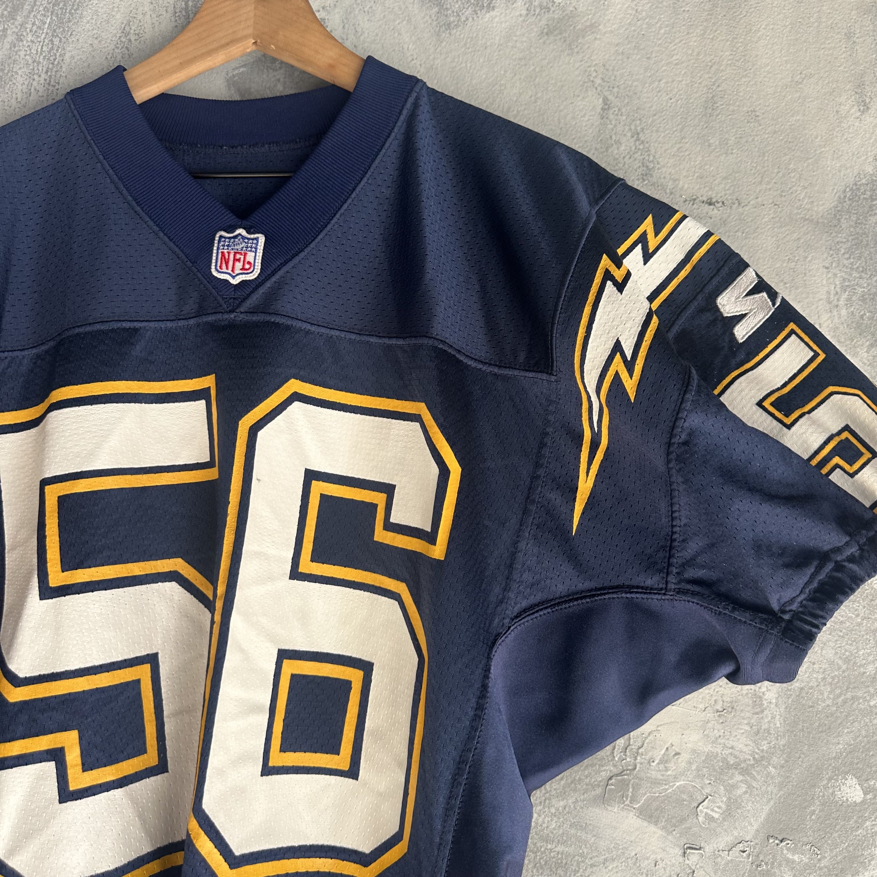 Pro Line Shawne Merriman #56 San Diego Chargers Starter Sz 50 Size US XL / EU 56 / 4 - 5 Thumbnail
