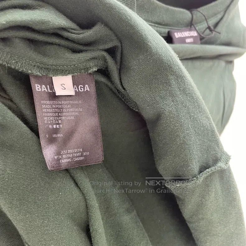 Other Balenciaga Green Printed Chest Logo Short Sleeve Size US S / EU 44-46 / 1 - 6 Thumbnail